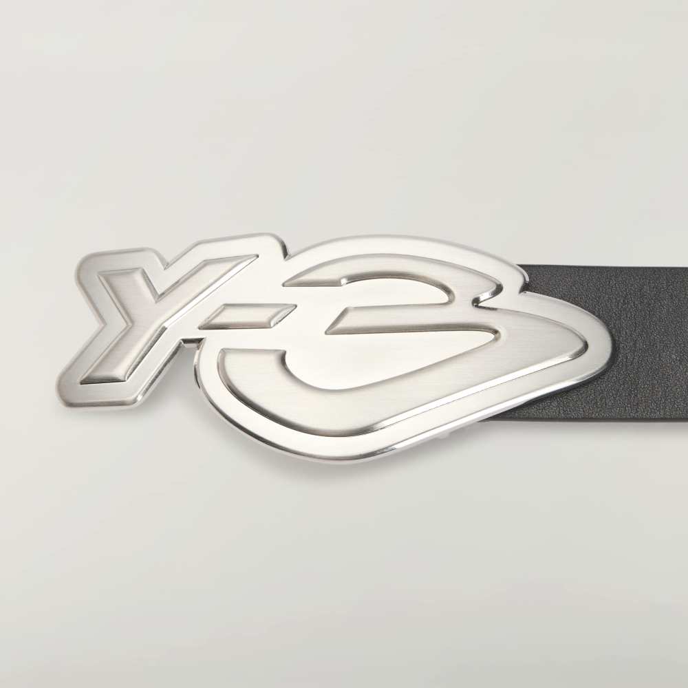 Y-3 LEATHER GRAPHIC LOGO BELT Y-3 レザー グラフィック ロゴ ベルト KZ0833 BLACK