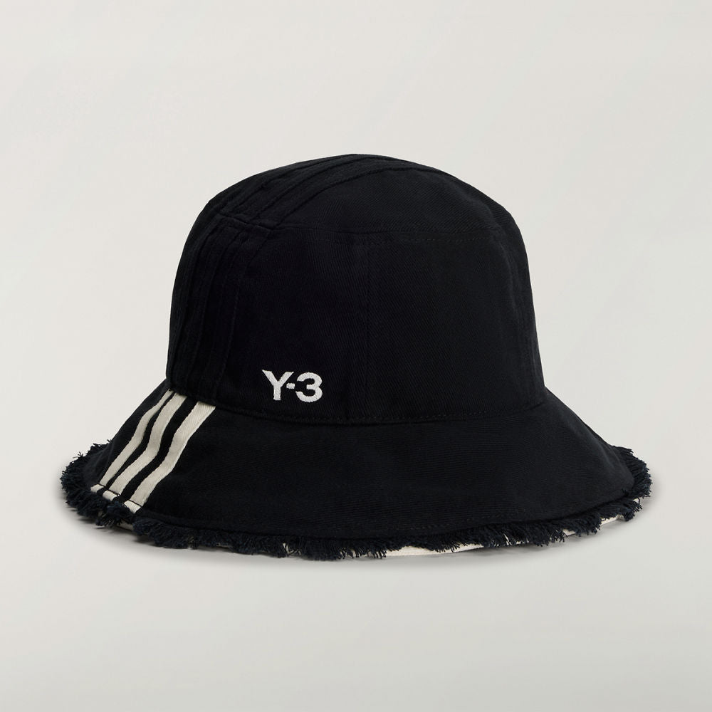 Y-3 STRIPES BUCKET HAT