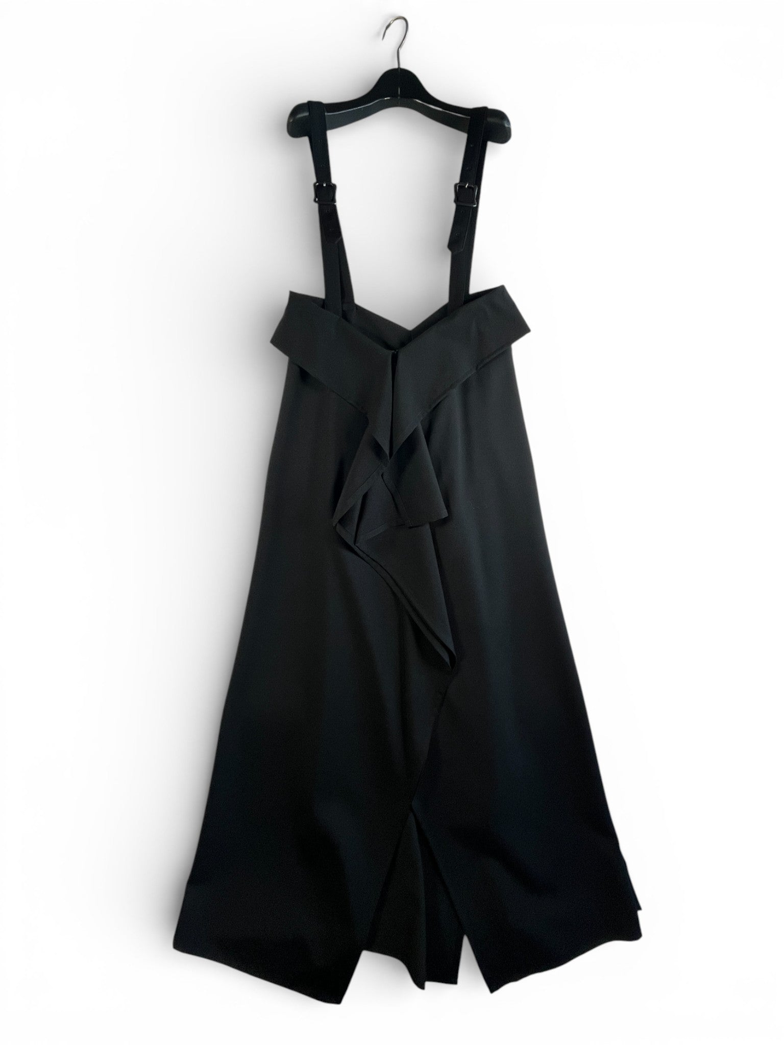 LIMI feu WOOL GABARDINE SQUARED SUSPENDER SKIRT サスペンダースカートLA-S53-111-1-02