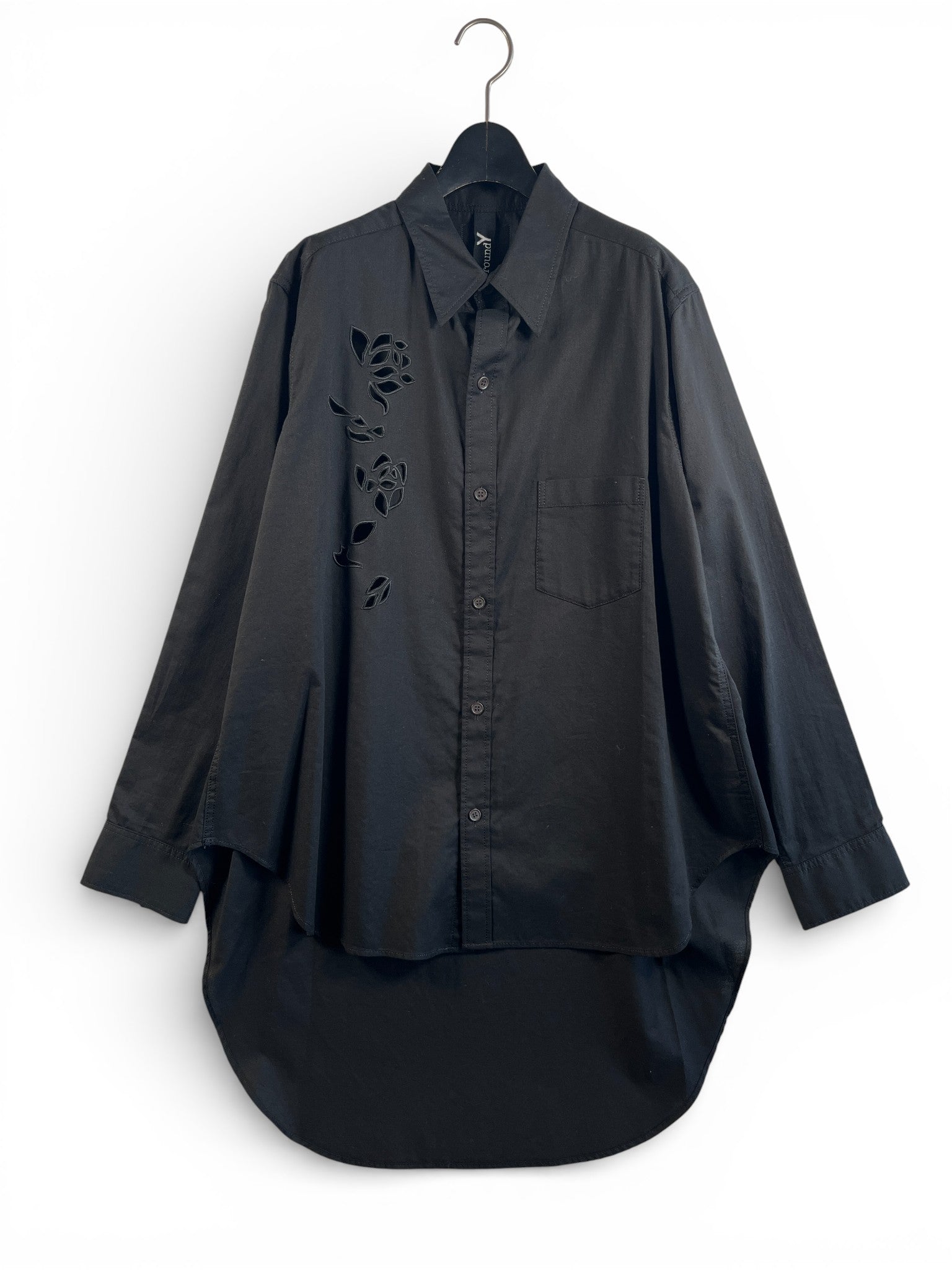 Ground Y CUTWORK EMBROIDERY LIGHT TWILL SHIRT カットワークシャツ GQ-B08-031-2-03