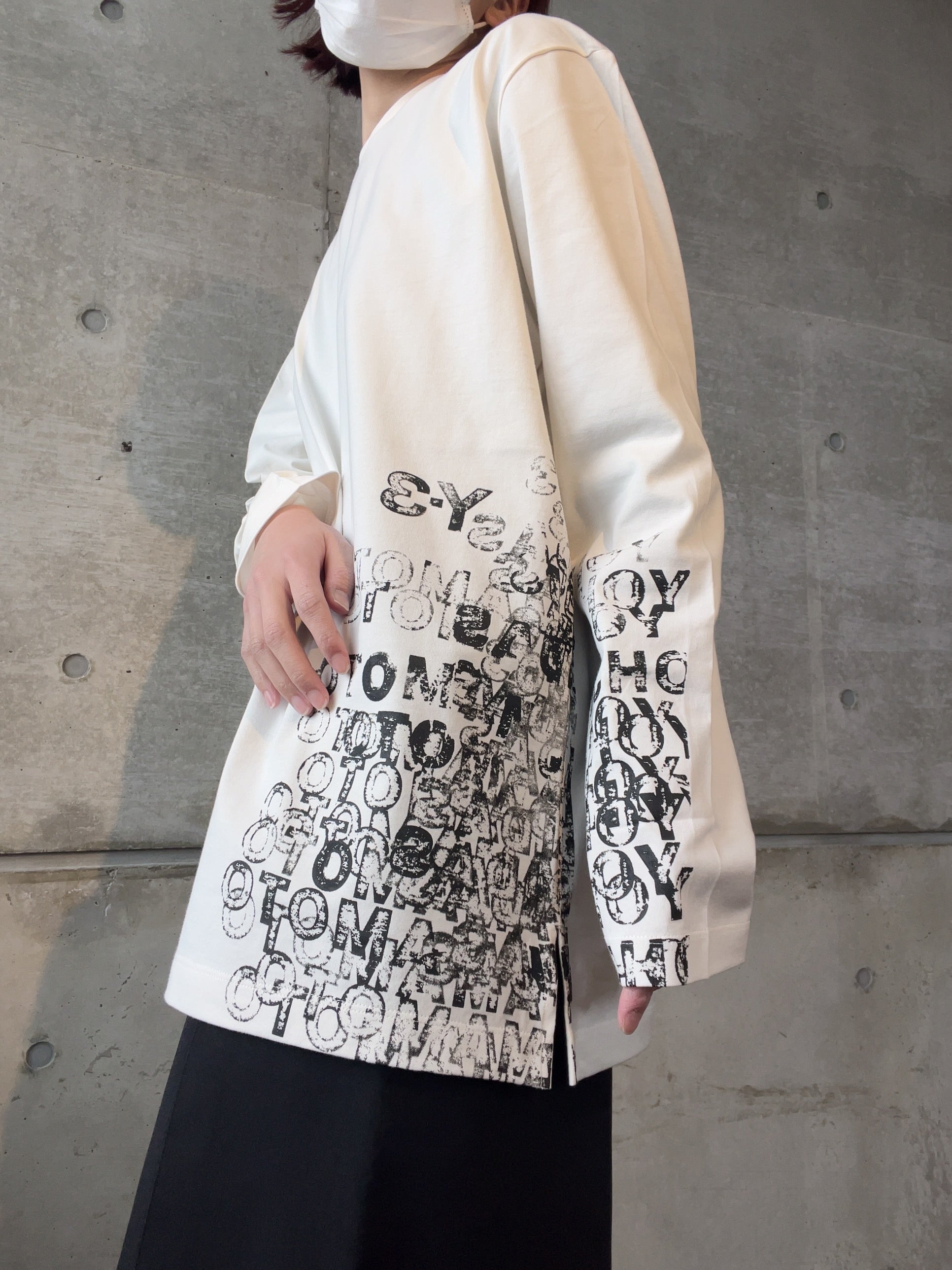 Y-3 GFX LONG SLEEVE TEE