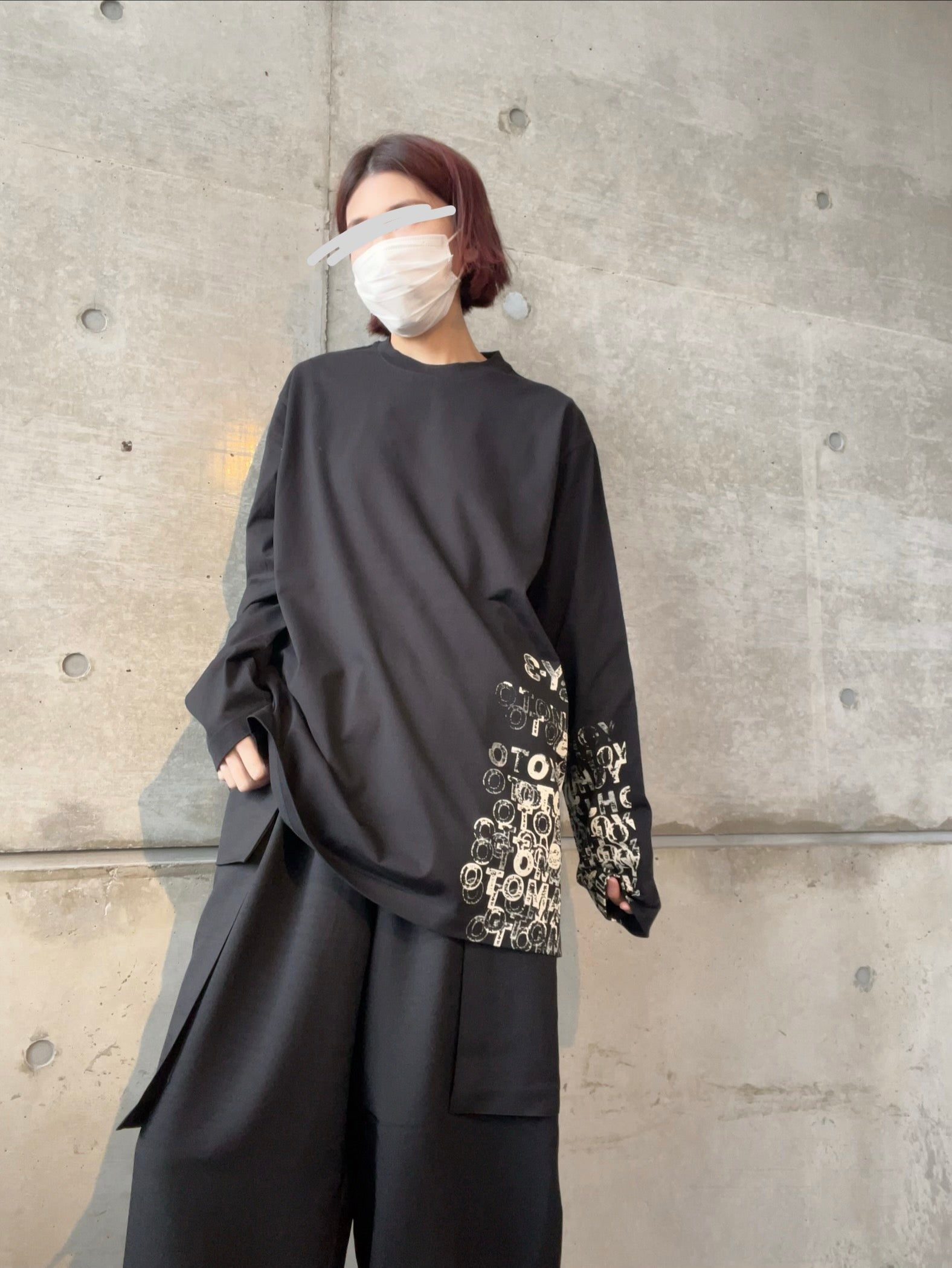 Y-3 GFX LONG SLEEVE TEE