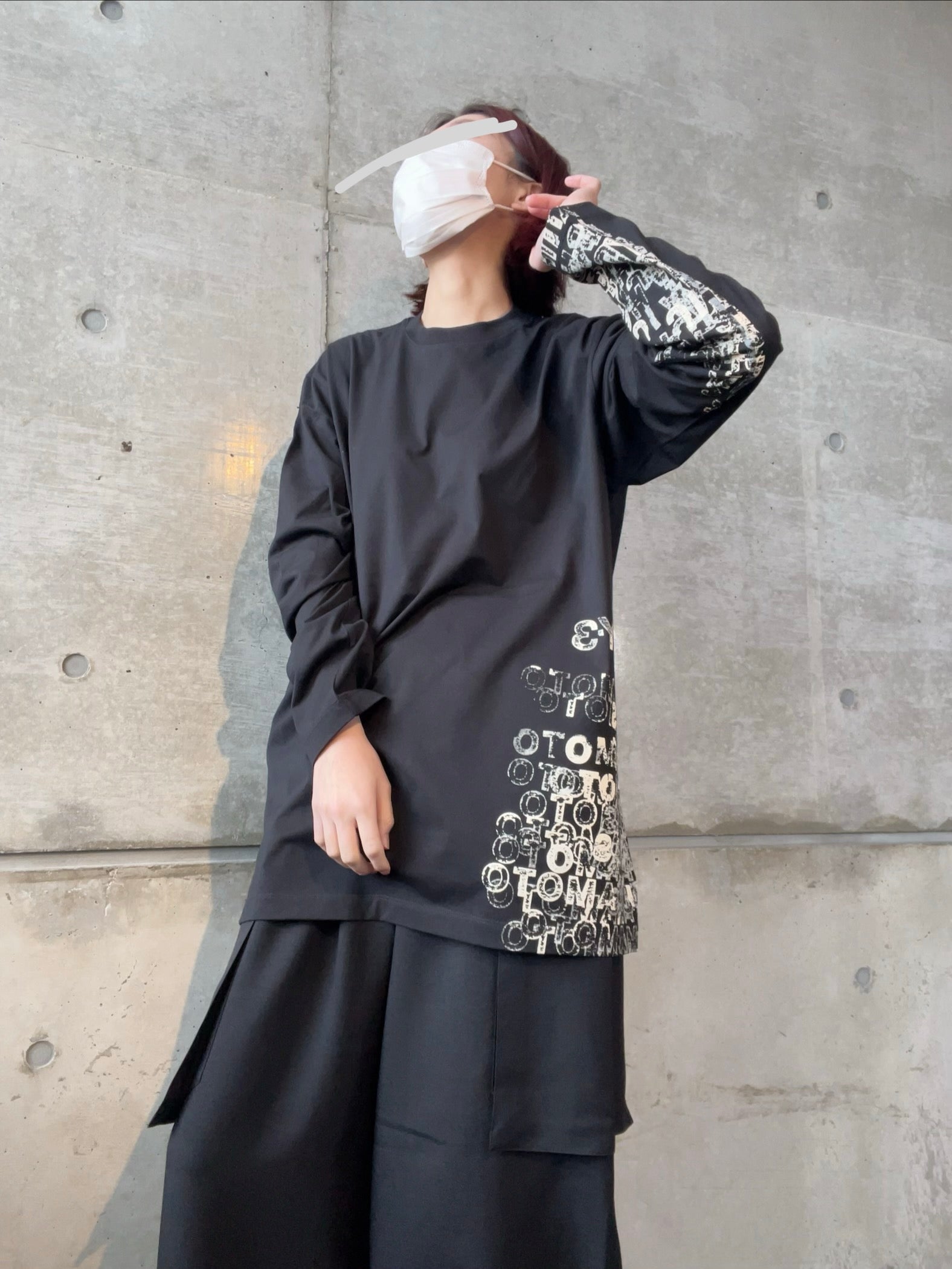 Y-3 GFX LONG SLEEVE TEE