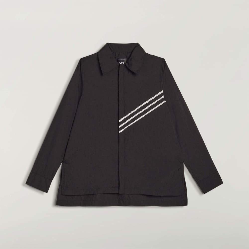 Y-3 RAW EDGE 3 STRIPES SHIRTローエッジ 3ストライプ シャツ KF1193