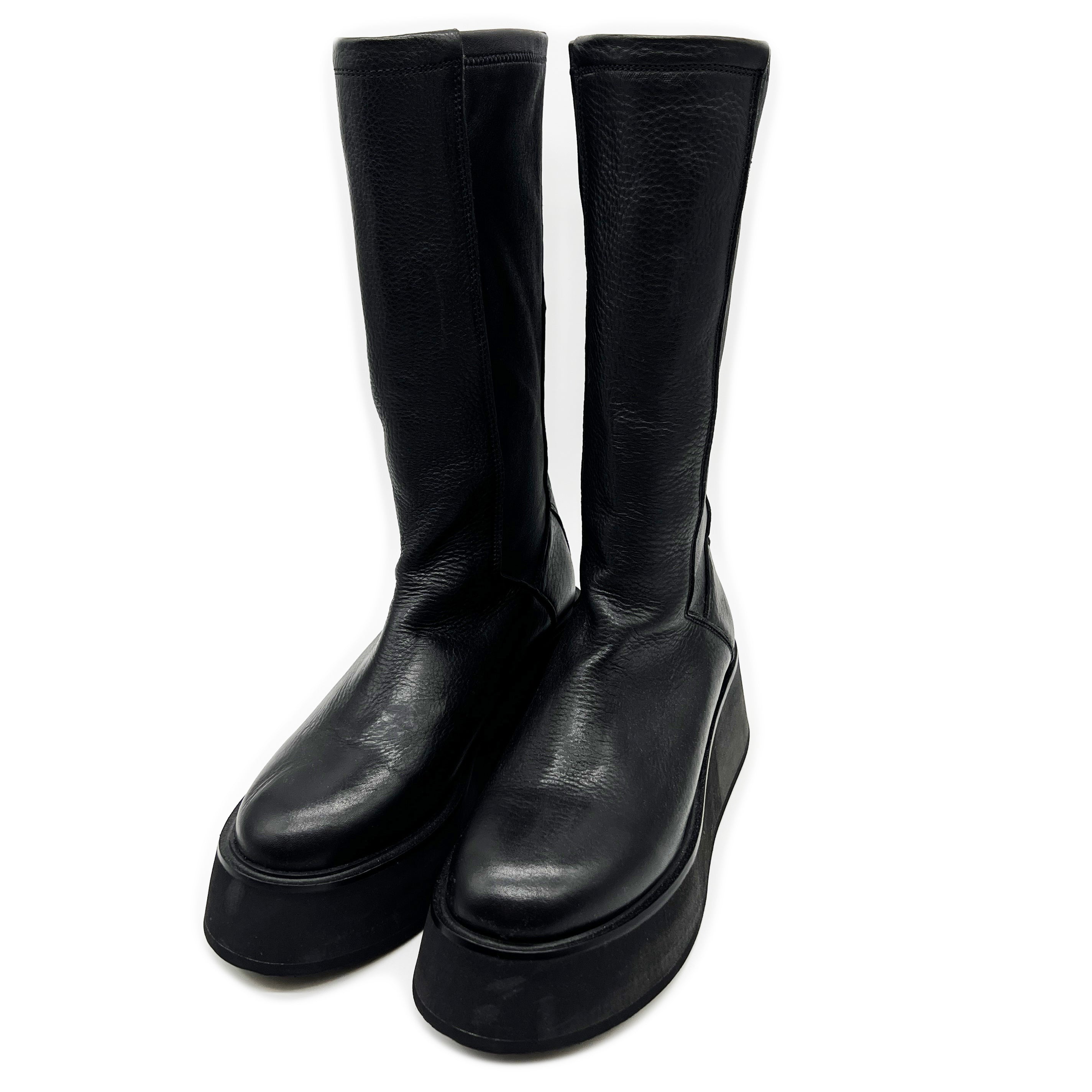 Ph7+ピアカセッテ 厚底ミディアム丈ブーツ