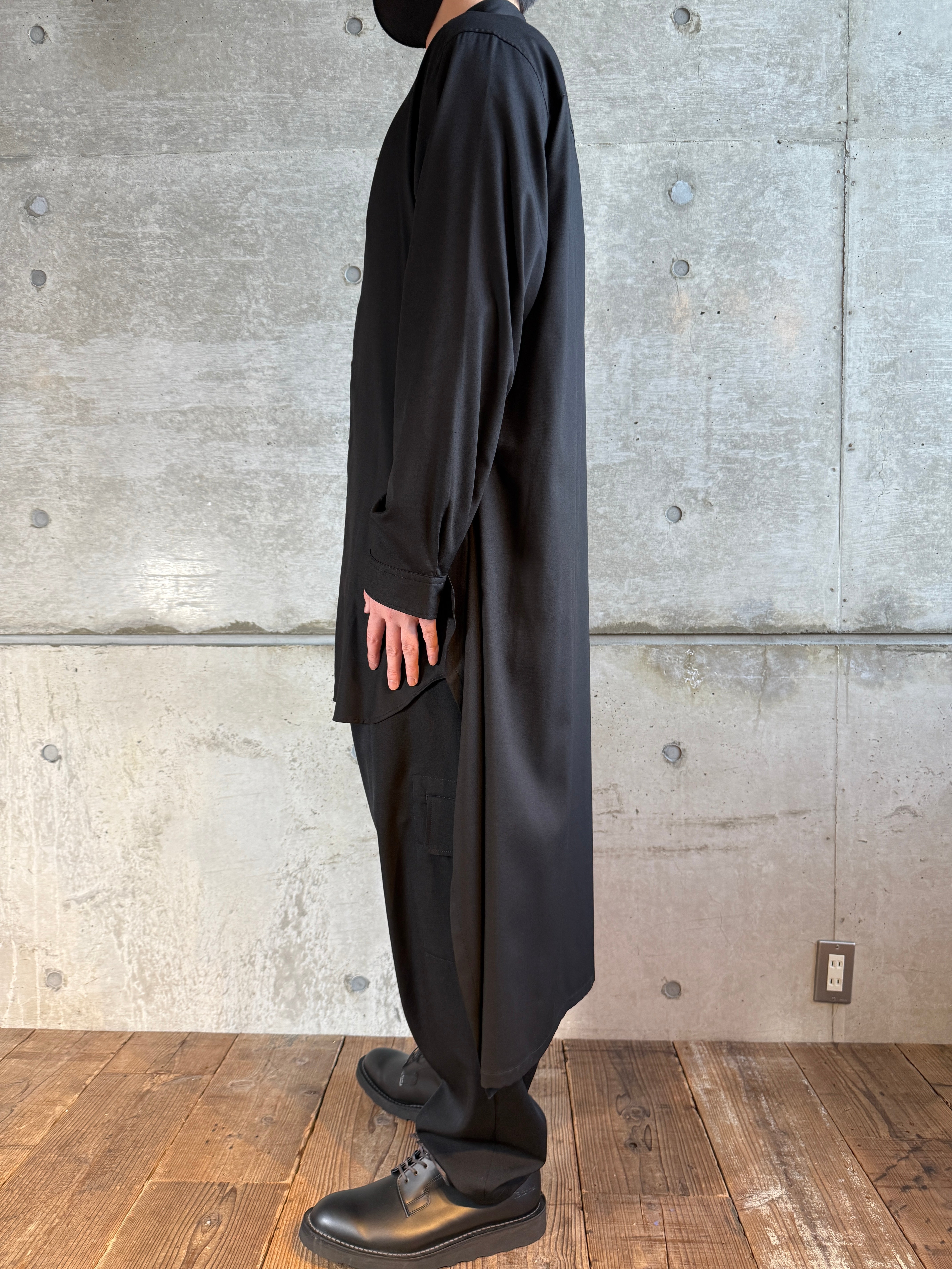 TR VIYELLA BACK LONG SHIRT ヴィエラバックロングシャツ GM-B04-209-1-03