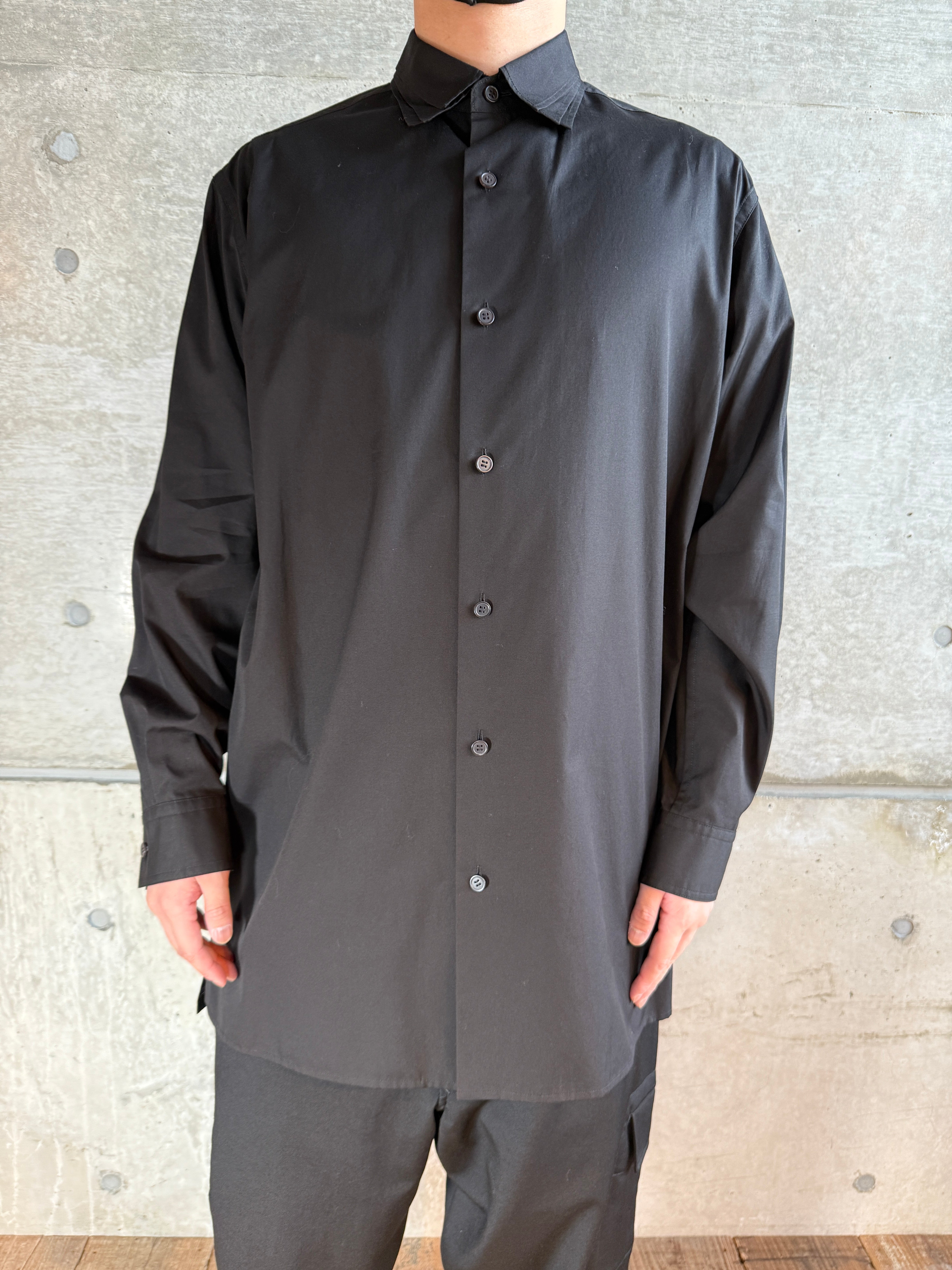 Y's for men 100/2 BROAD SHIRT WITH TRIPLE COLLARコットンブロードシャツ MA-B01-001-2-02