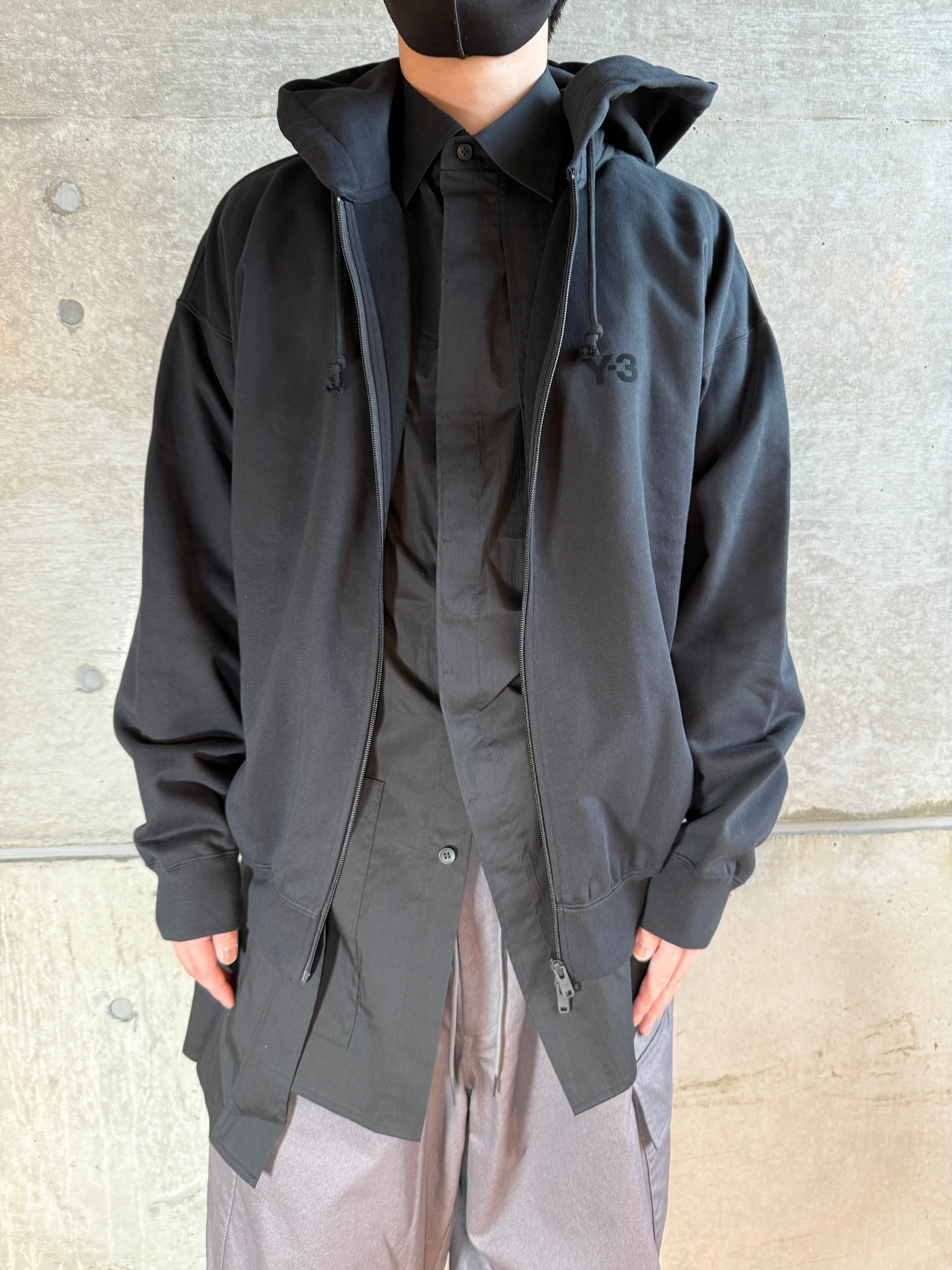 Y-3 BRUSHED TERRY ZIP HOODIEブラッシュドテリー ジップフーディーKA3107