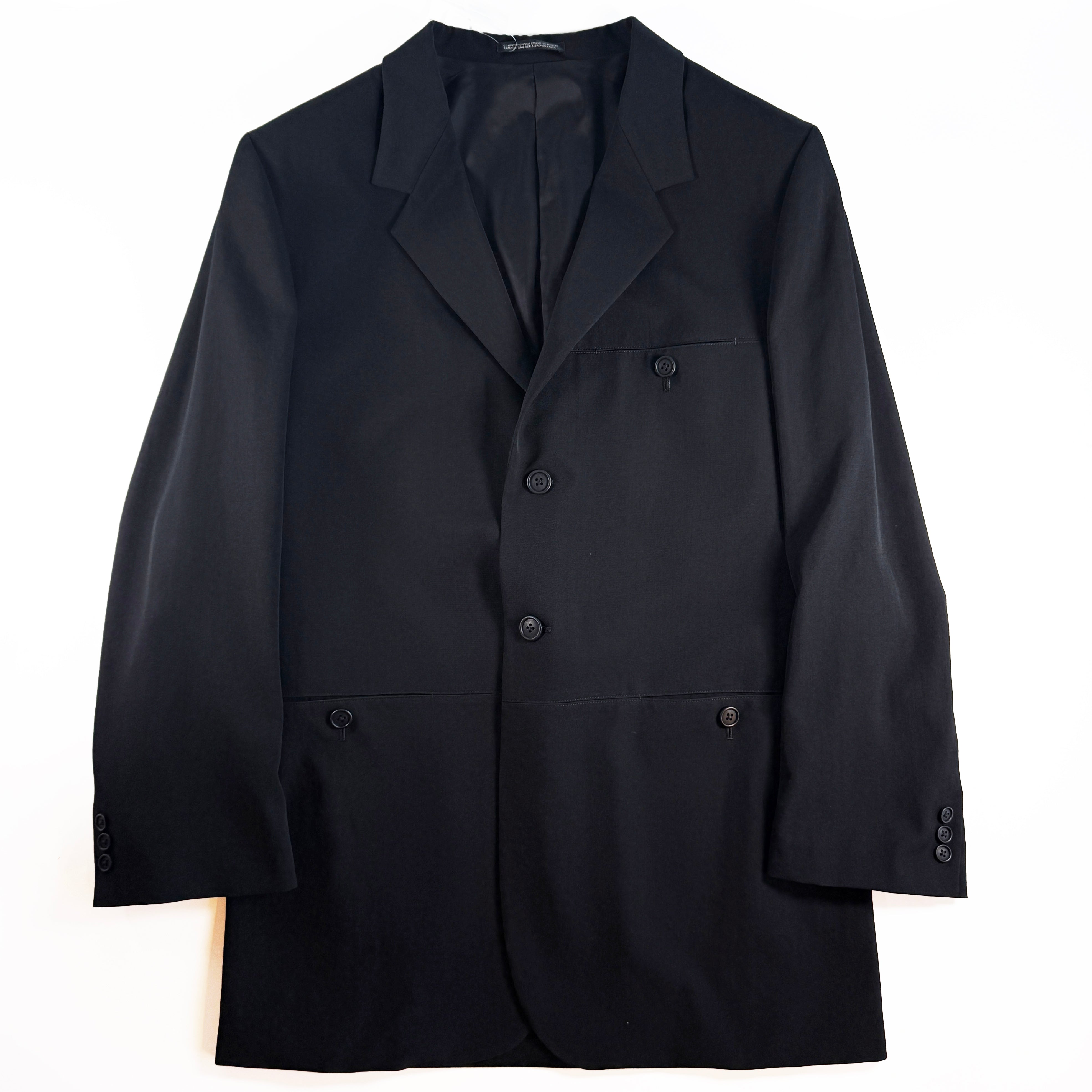 Y's for men WOOL GABARDINE PARALLEL PANELED JACKET J02-100-2