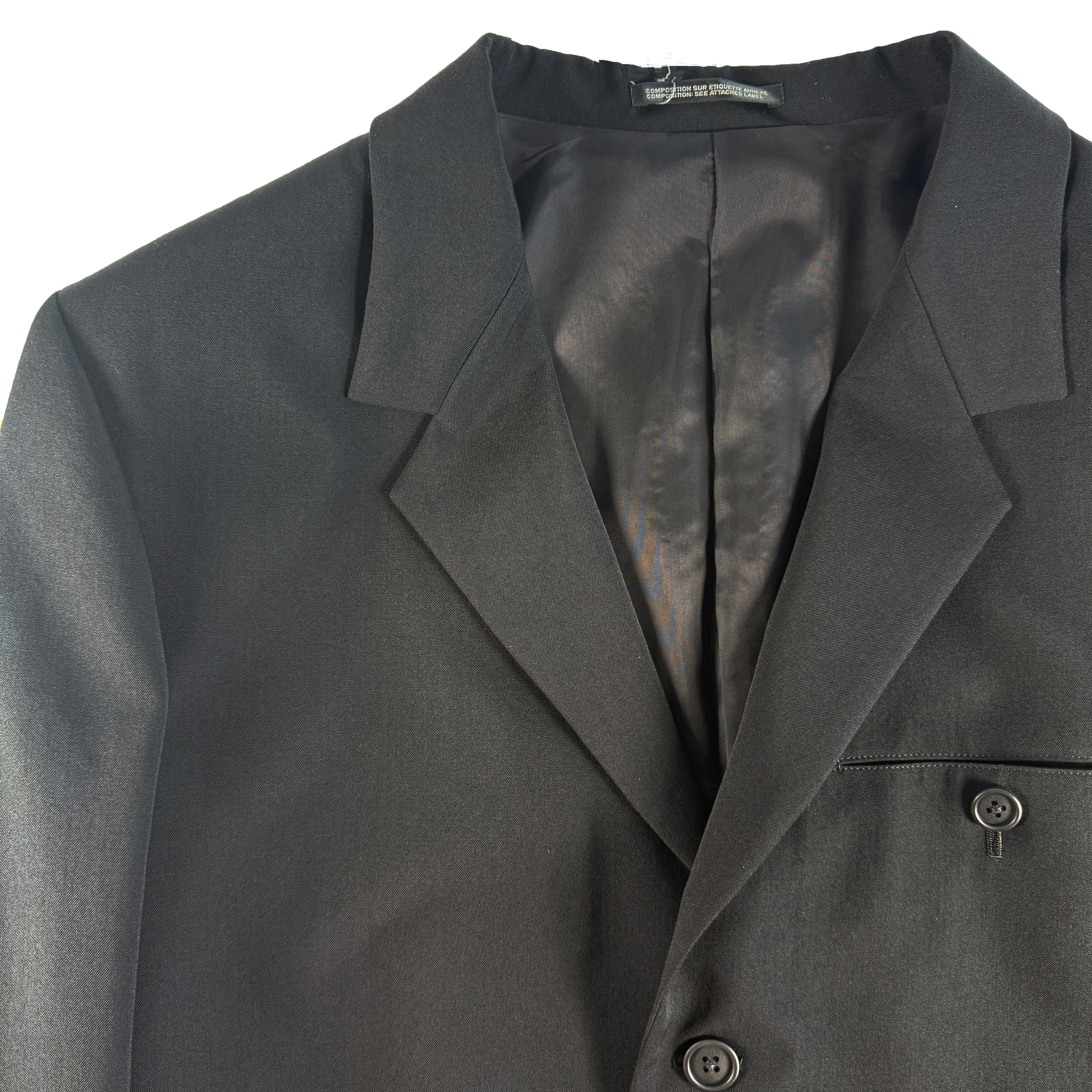 Y's for men WOOL GABARDINE PARALLEL PANELED JACKET J02-100-2