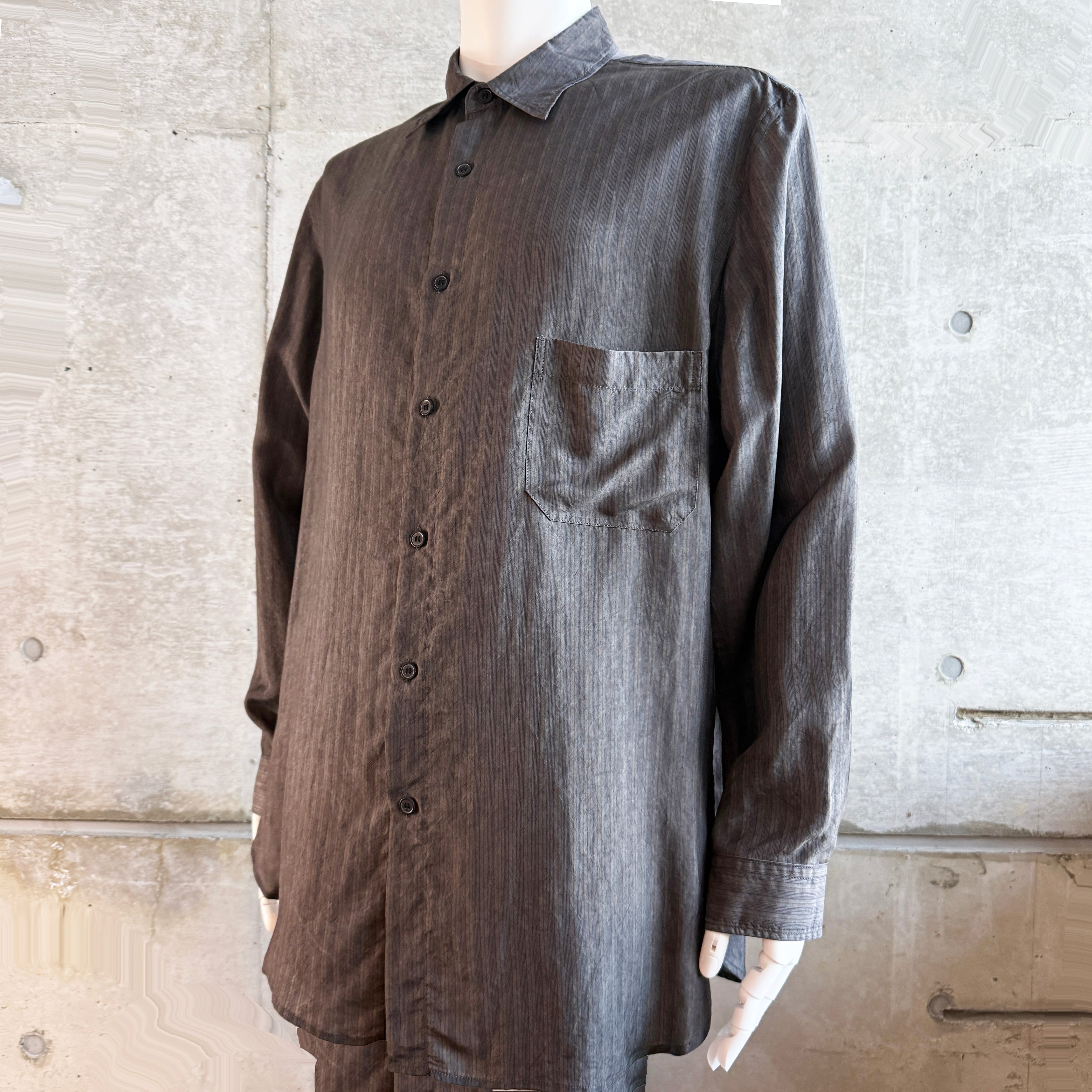 GroundY グラウンドワイ キュプラシャツ_GO-B03-201-1