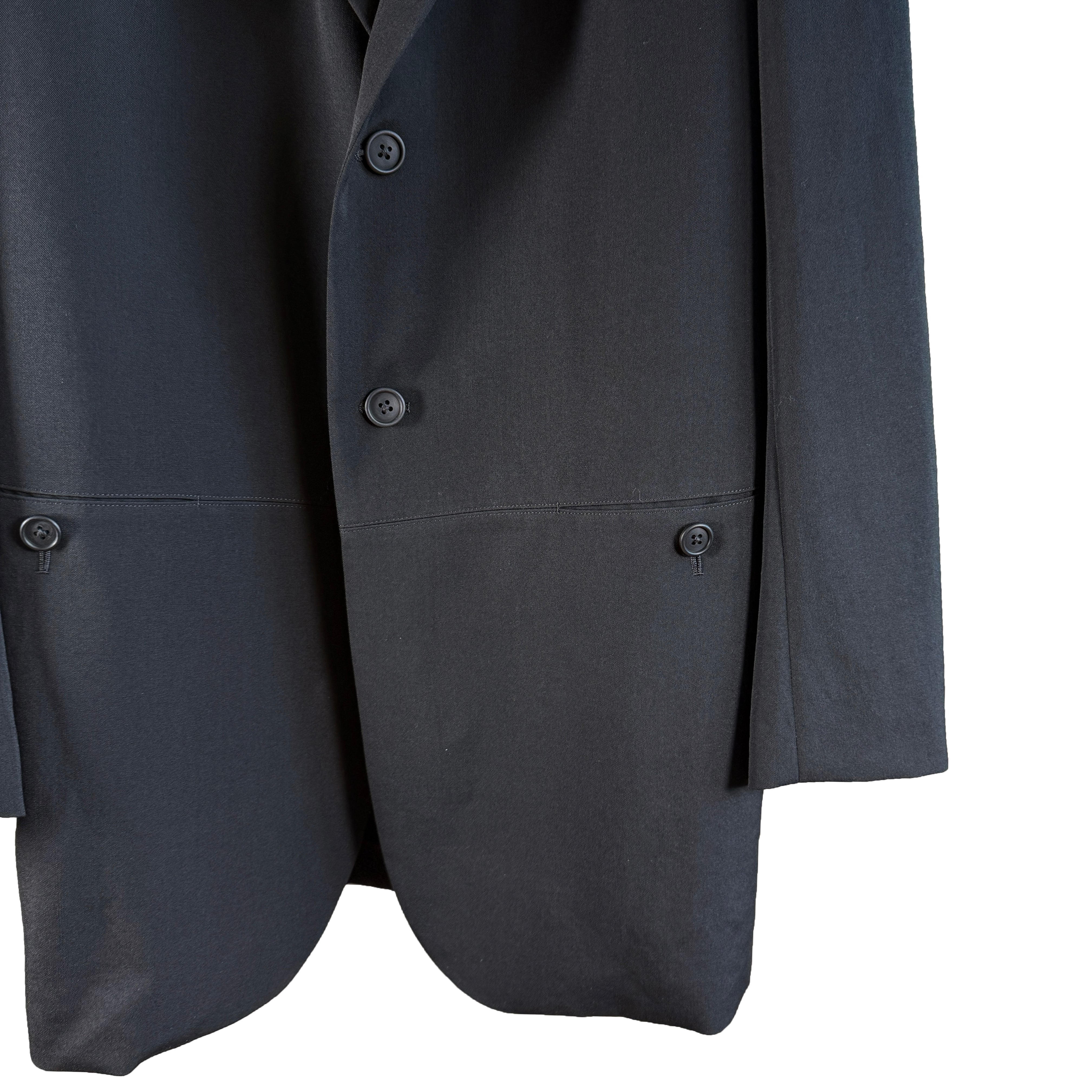 Y's for men WOOL GABARDINE PARALLEL PANELED JACKET J02-100-2