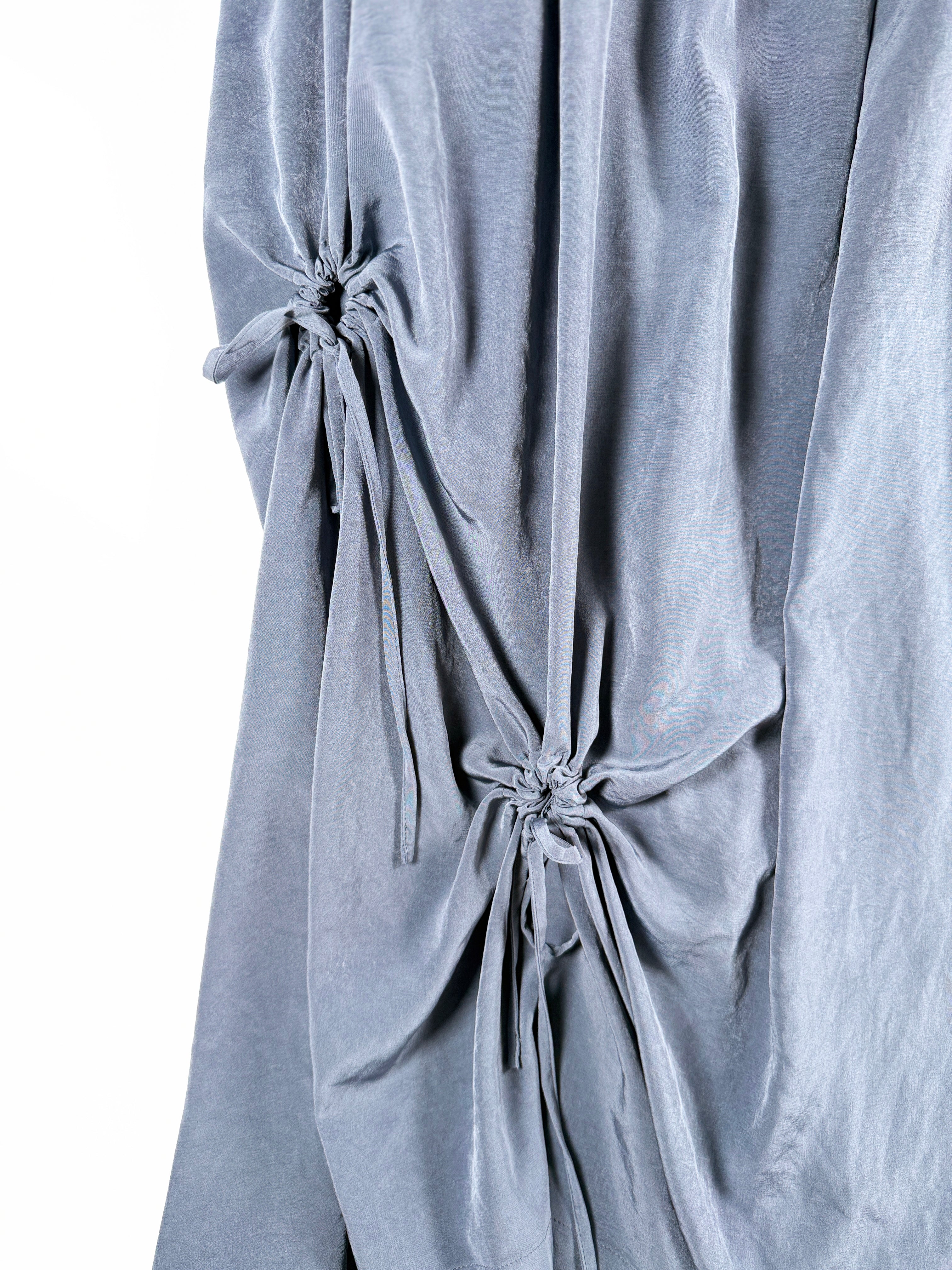 Y's CREPE de CHINE CIRCLE GATHERED SKIRTクレープデシンサークルギャザースカート YM-S03-500-2-01