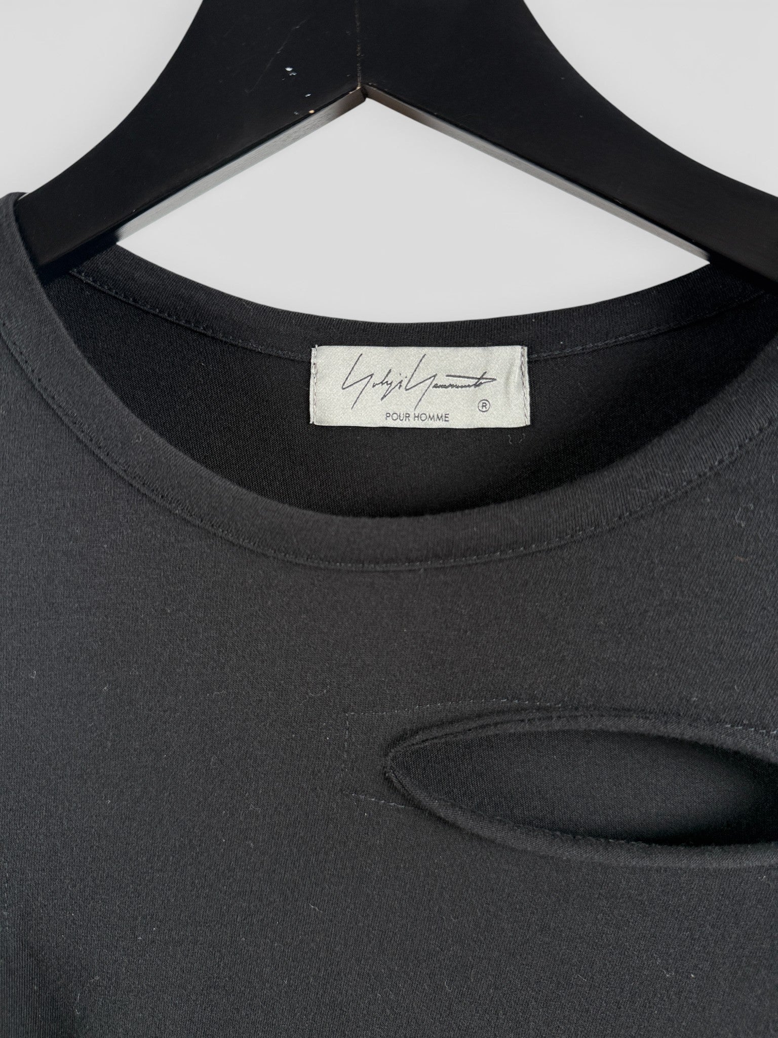 YohjiYamamotoPour HOMME COMBED SINGLE JERSEY DETAIL S SLEEVET T HP-T24-079-1-03