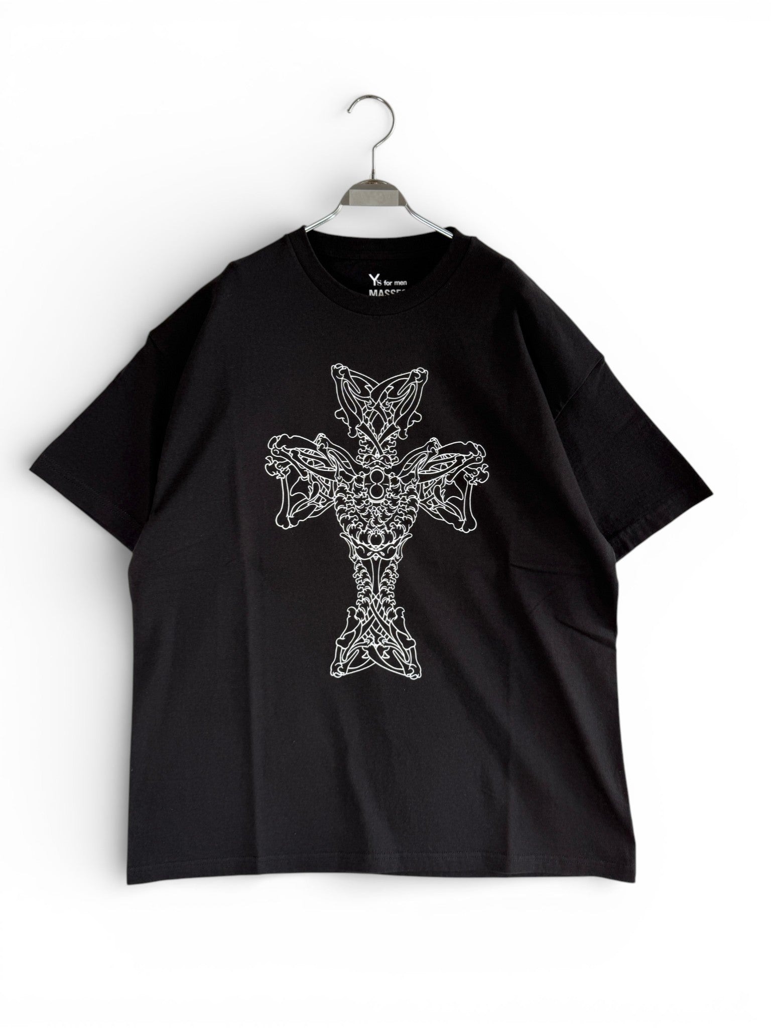 Y's for men × MASSES COTTON SINGLE PRINT ROUND NECK SHORT SLEEVE T