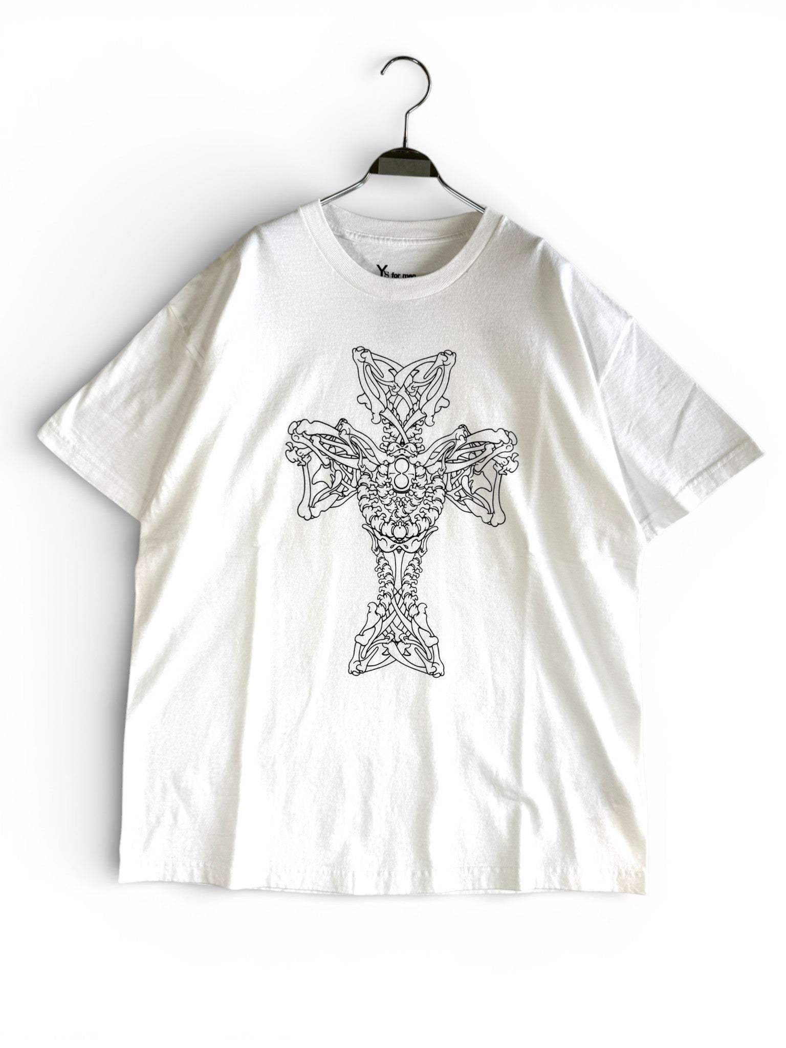 Y's for men × MASSES COTTON SINGLE PRINT ROUND NECK SHORT SLEEVE T