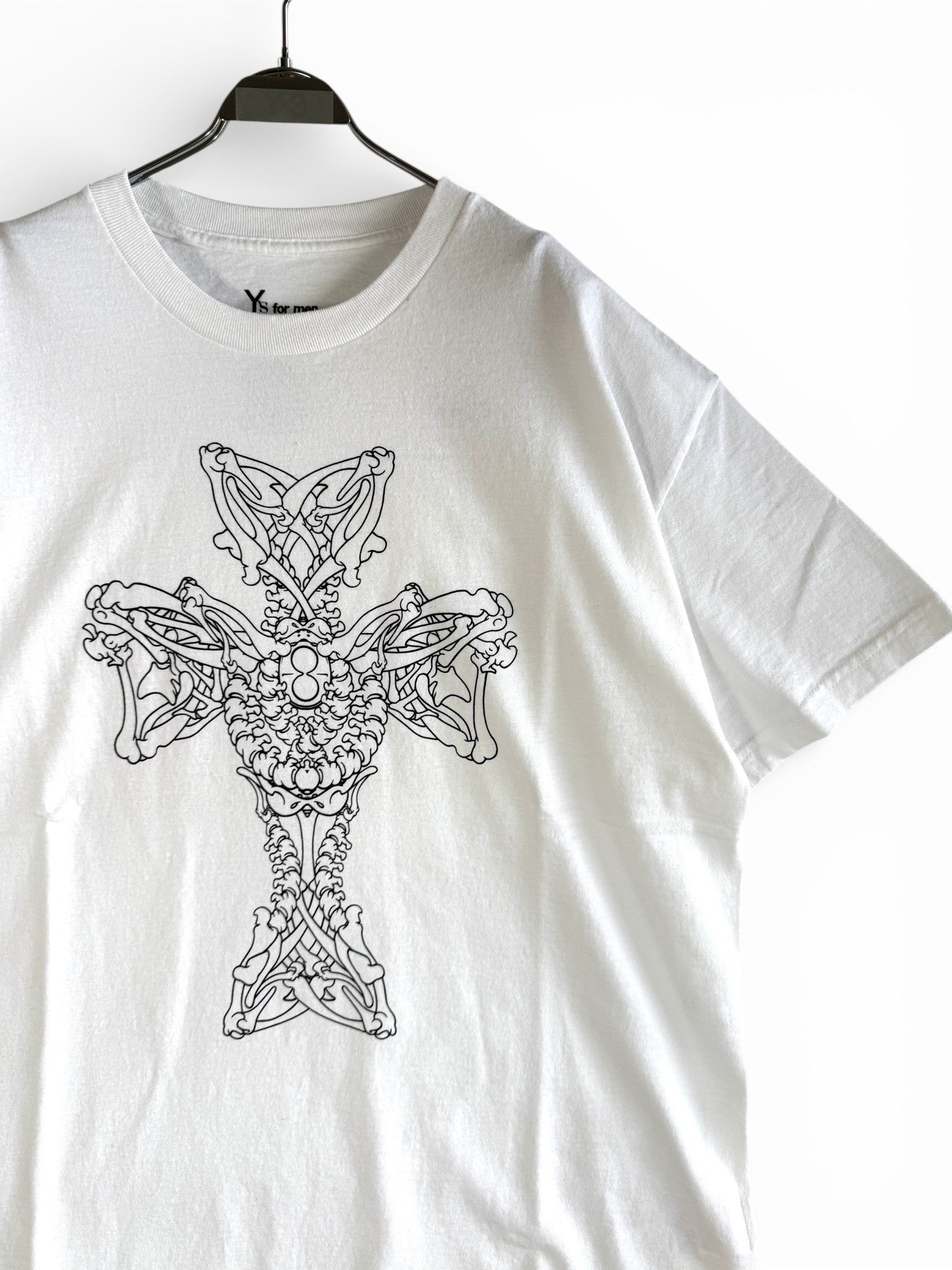 Y's for men × MASSES COTTON SINGLE PRINT ROUND NECK SHORT SLEEVE T