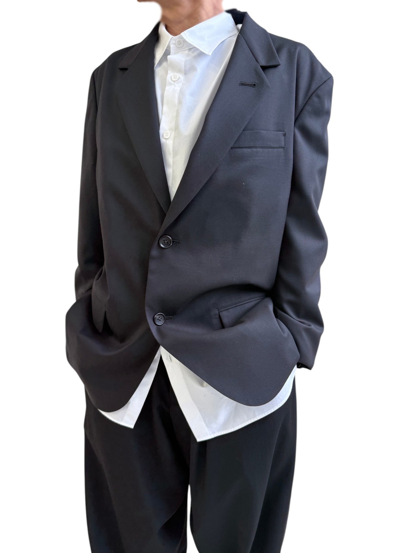Y's for men SUIT GABARDINE JACKET WITH 2-BUTTONS