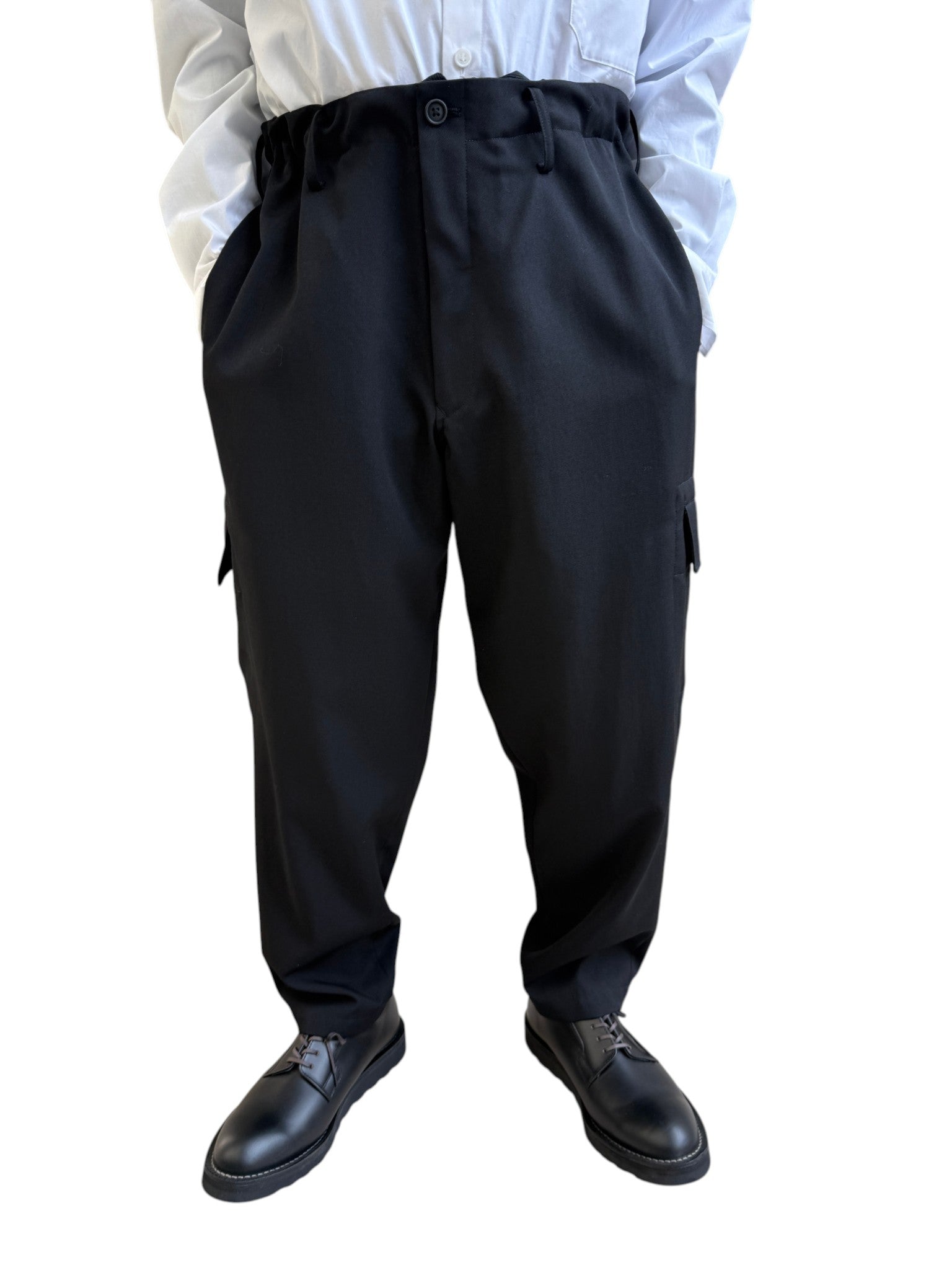 Y's for men GABARDINE SIDE TUCK PANTS ウールギャバジンサイドタックパンツ