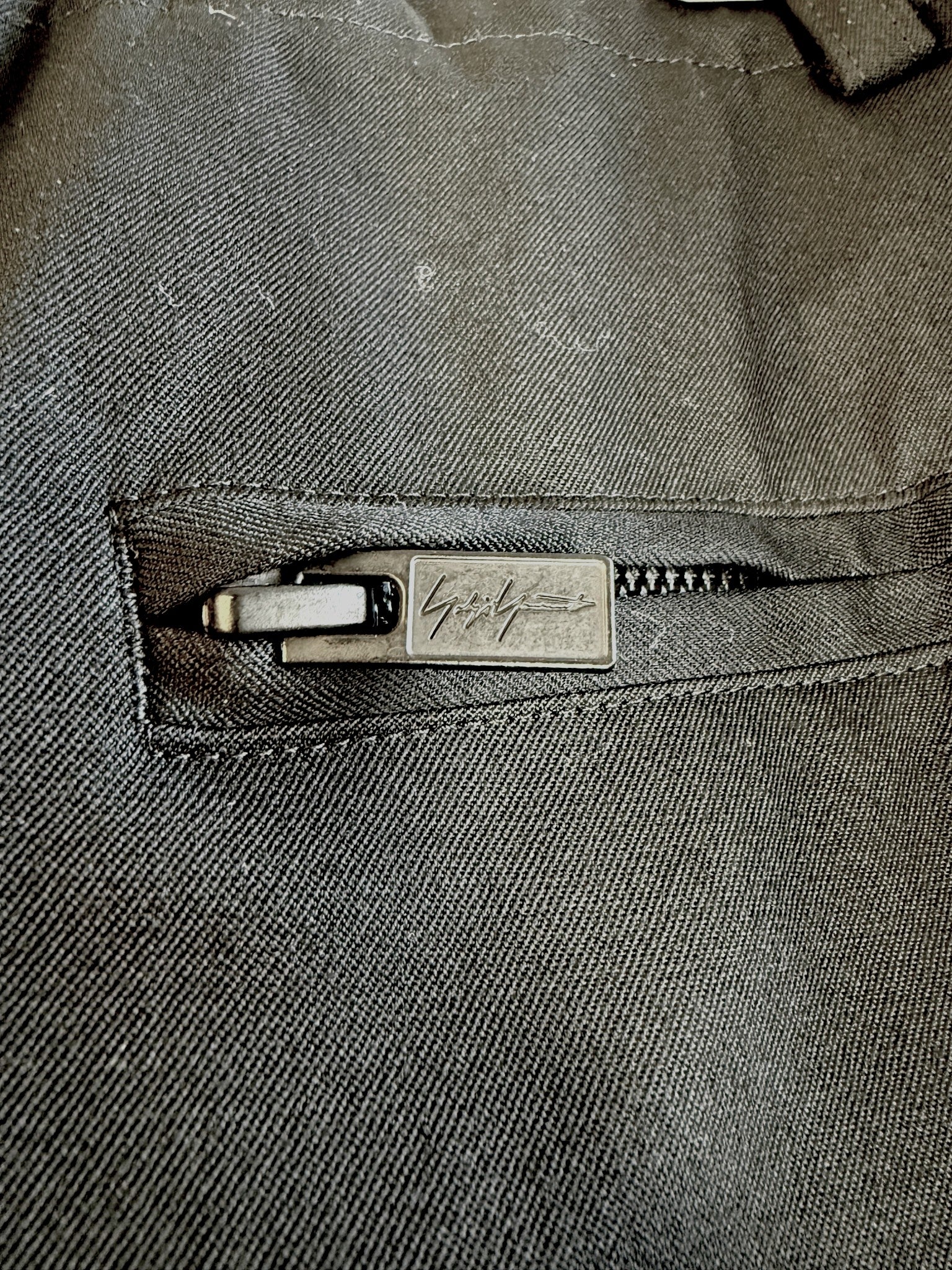 Y's for men BACK SIDE ZIPPER PANTS (BLACK)バックサイドジッパーパンツ