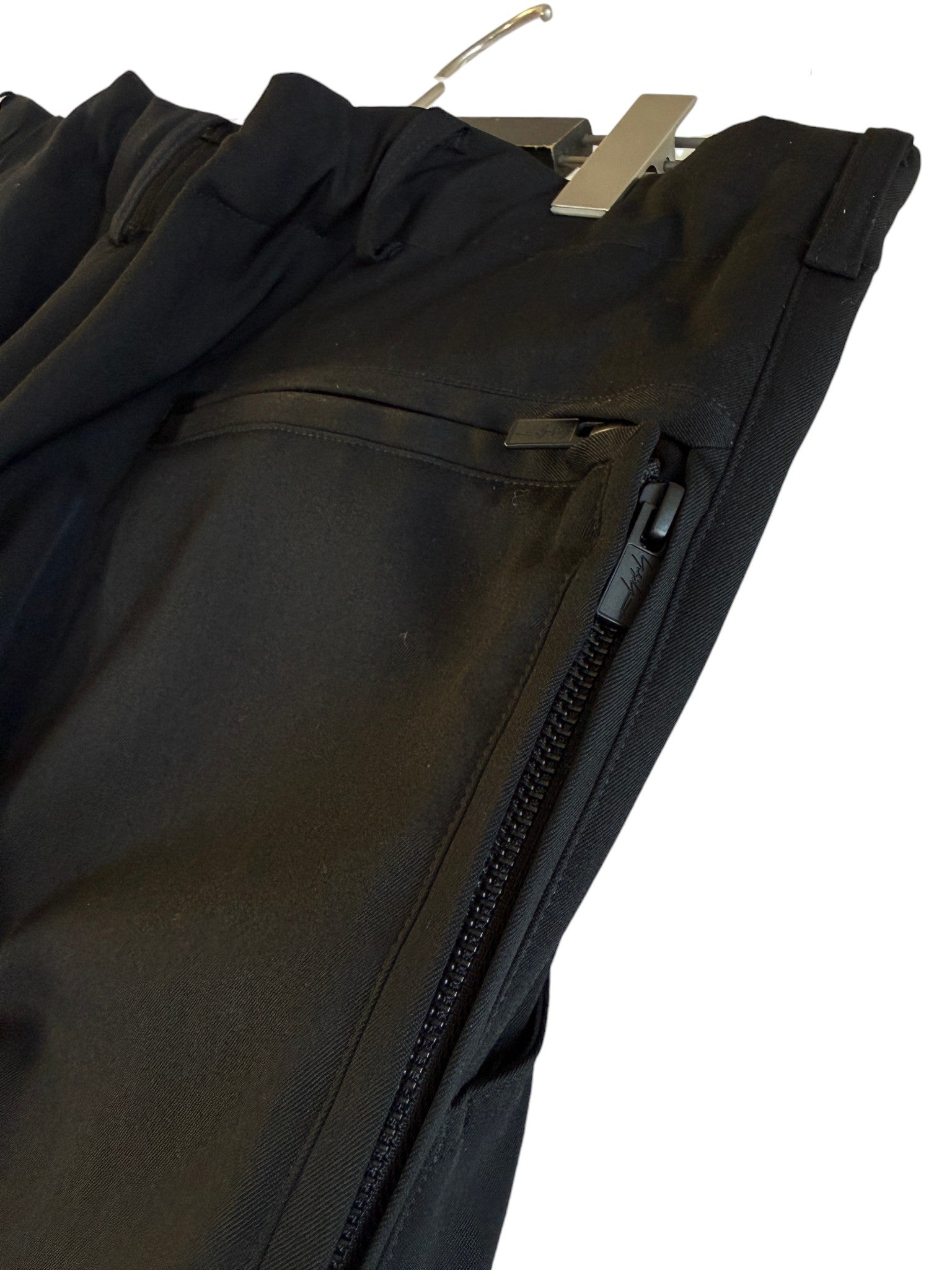 Y's for men BACK SIDE ZIPPER PANTS (BLACK)バックサイドジッパーパンツ