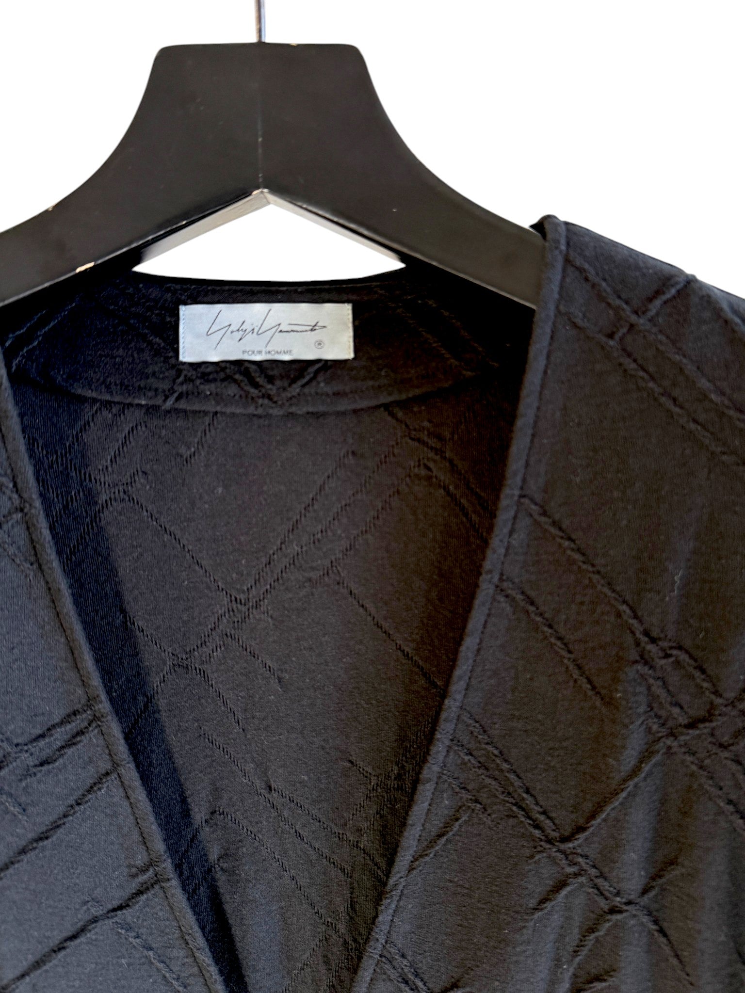 30/- TUCK JACQUARD COLLARLESS JKT ジャガード織ノーカラーロングジャケットHK-T83-093-1-03