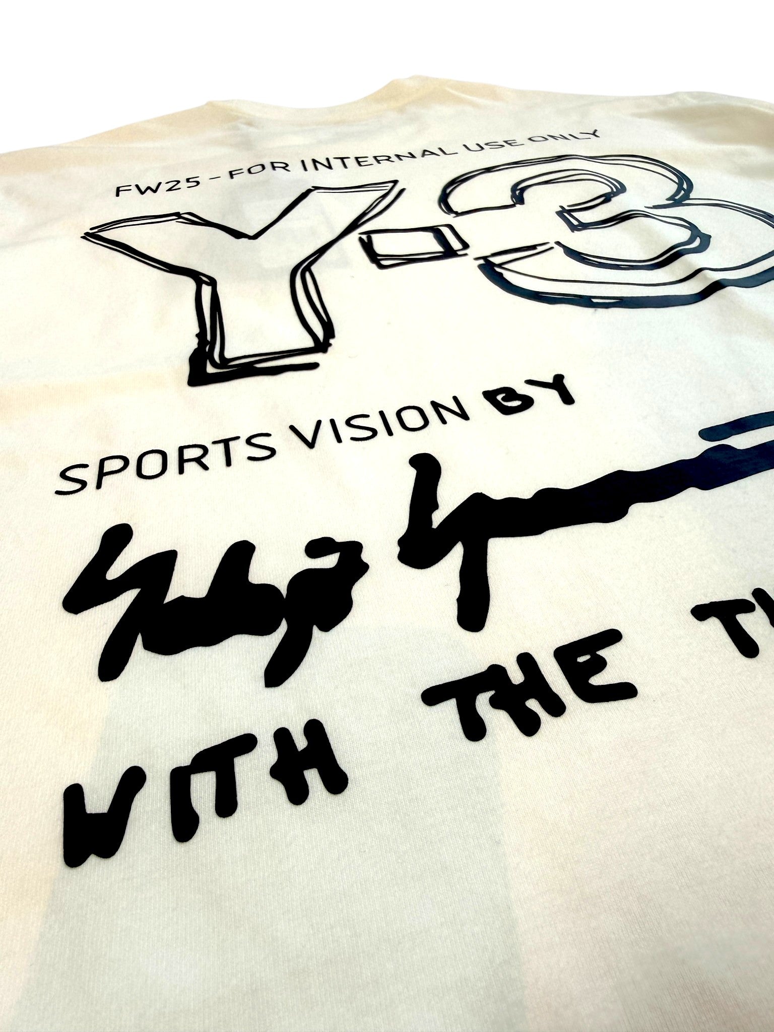 Y-3 Men's MERCH TEE バックプリント ロゴ Tシャツ KB2607 KB2608
