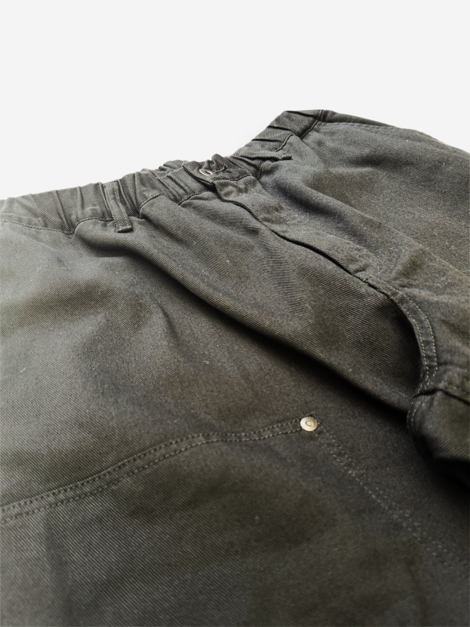 BLACK SCANDAL yohji yamamoto pour homme 脇ゴム紐ワークP (メンズ) コットンパンツ ブラック HO-P98-040