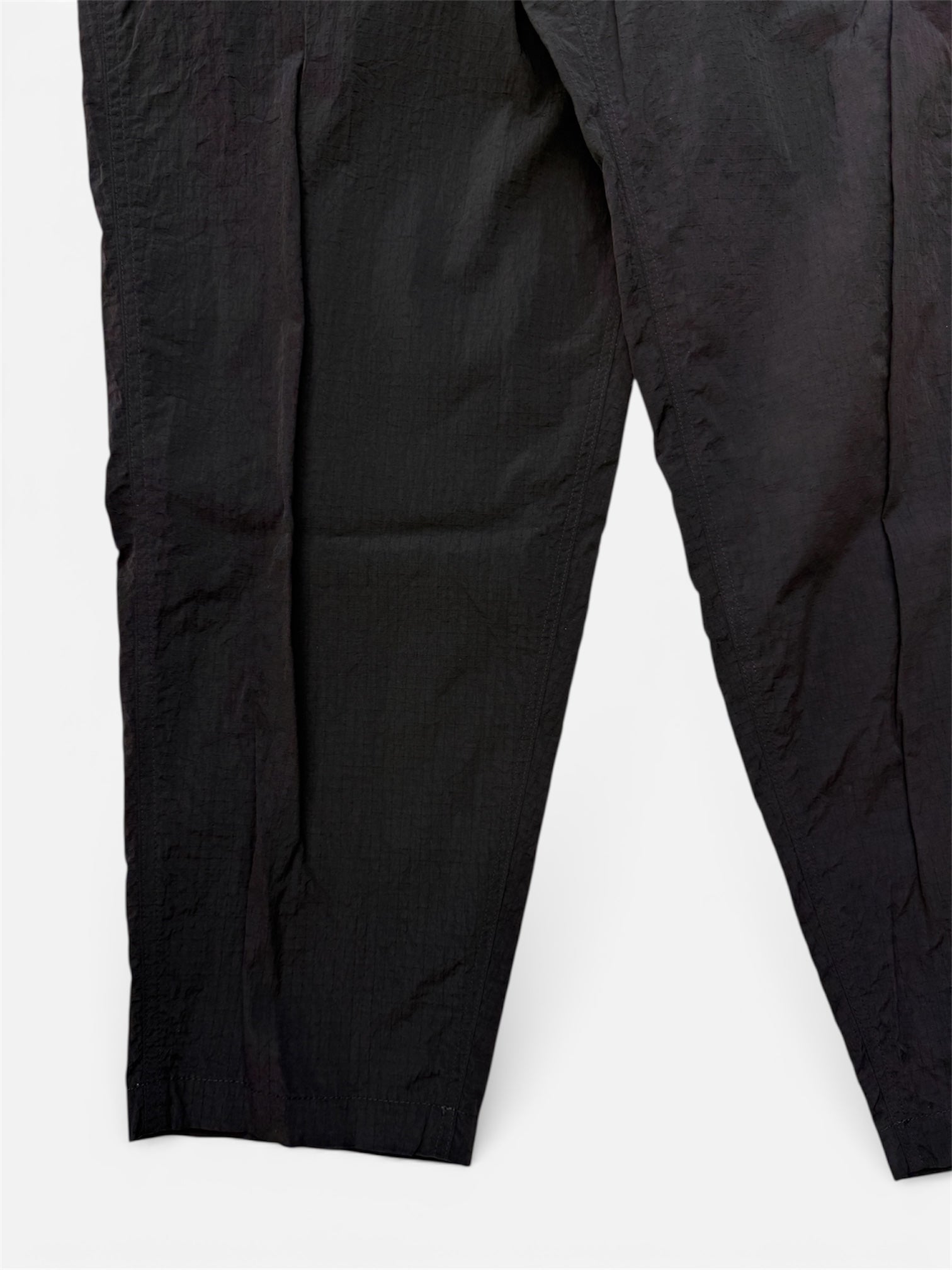NYLON RIPSTOP SIDE-TUCK DRAWSTRING PANTS P06-601-2 ブラック