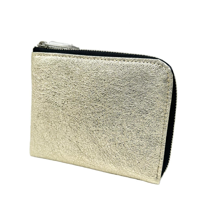 kawa-kawa カワカワ 【L字ファスナーミニ財布】ゴールドDOLD箔加工 1263GD