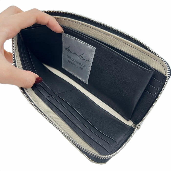 kawa-kawa カワカワ 【L字ファスナー長財布】ゴールドDOLD箔加工 1262GD