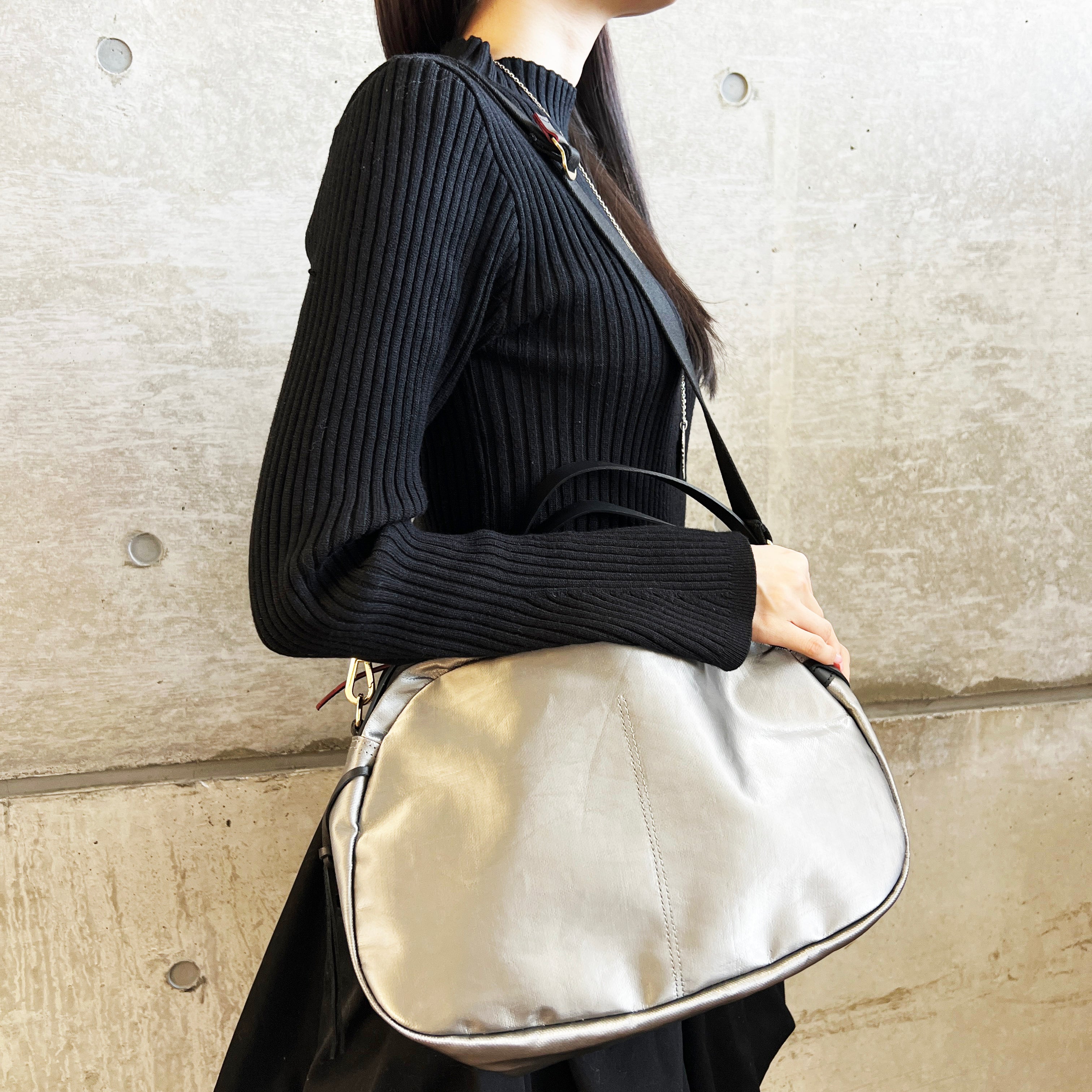 Jack Gomme ジャック・ゴム 【LEBOWL】 ATELIER LIN ショルダーバッグ SILVER