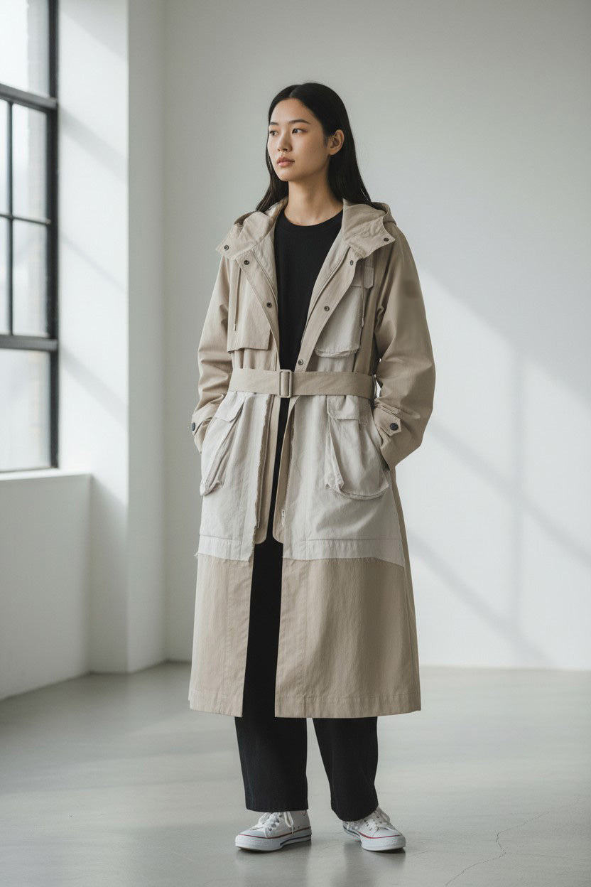 Y-3 HOODED TRENCHCOAT PARKA / Y-3 フーデッド トレンチ コート KS5029