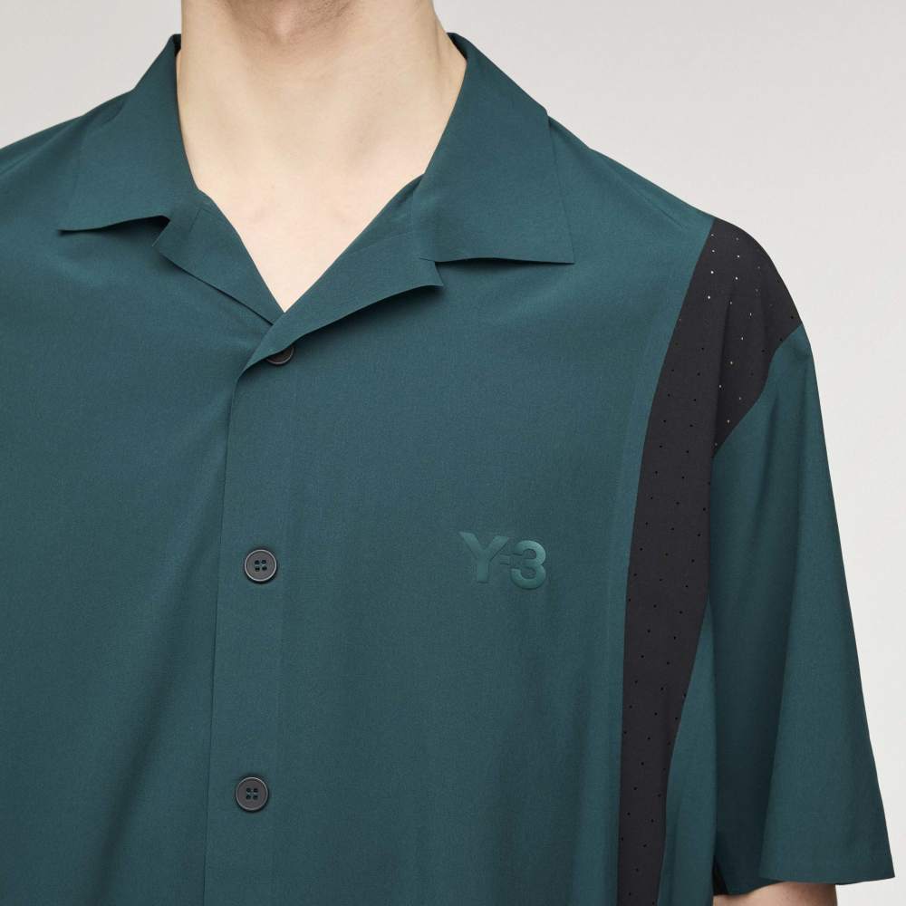 Y-3 ULTRALIGHT WOVEN SHIRT / Y-3 ウルトラライト ウーブン シャツ KF6044 : BLACK　KS2645 : AURORA IVY