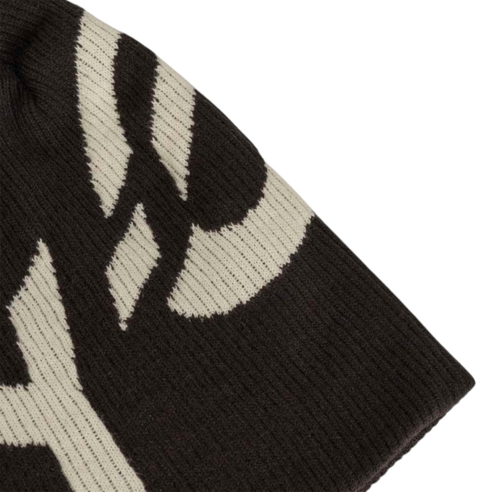Y-3 GRAPHIC LOGO BEANIE / Y-3 グラフィック ロゴ ビーニー KS8154 : BLACK/CREAM WHITE