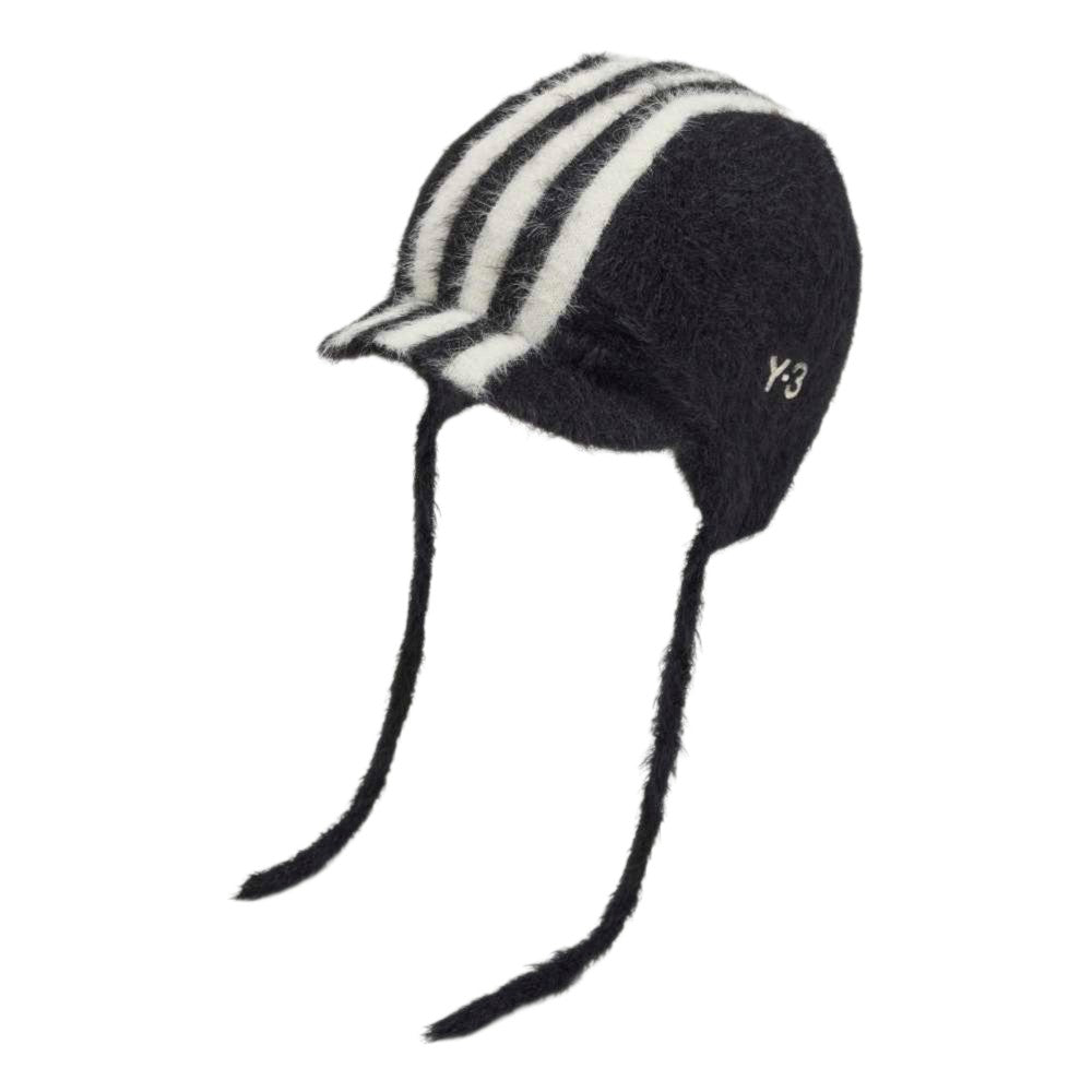 Y-3 STRIPES BONNET / Y-3 ストライプス ボンネット KV2908 : BLACK/CREAM WHITE