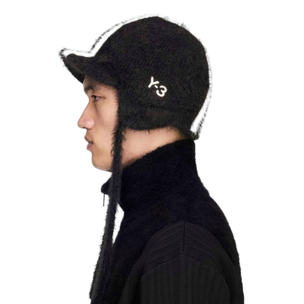 Y-3 STRIPES BONNET / Y-3 ストライプス ボンネット KV2908 : BLACK/CREAM WHITE