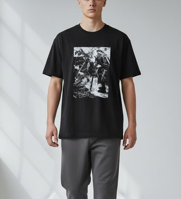 【Y's for men × MASSES】COTTON SINGLE PRINT ROUND NECK SHORT SLEEVE T MK-T74-990-2-02