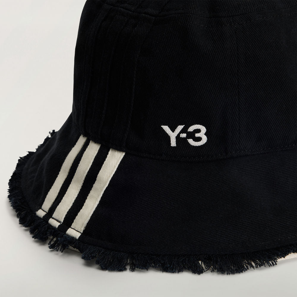 Y-3 STRIPES BUCKET HAT