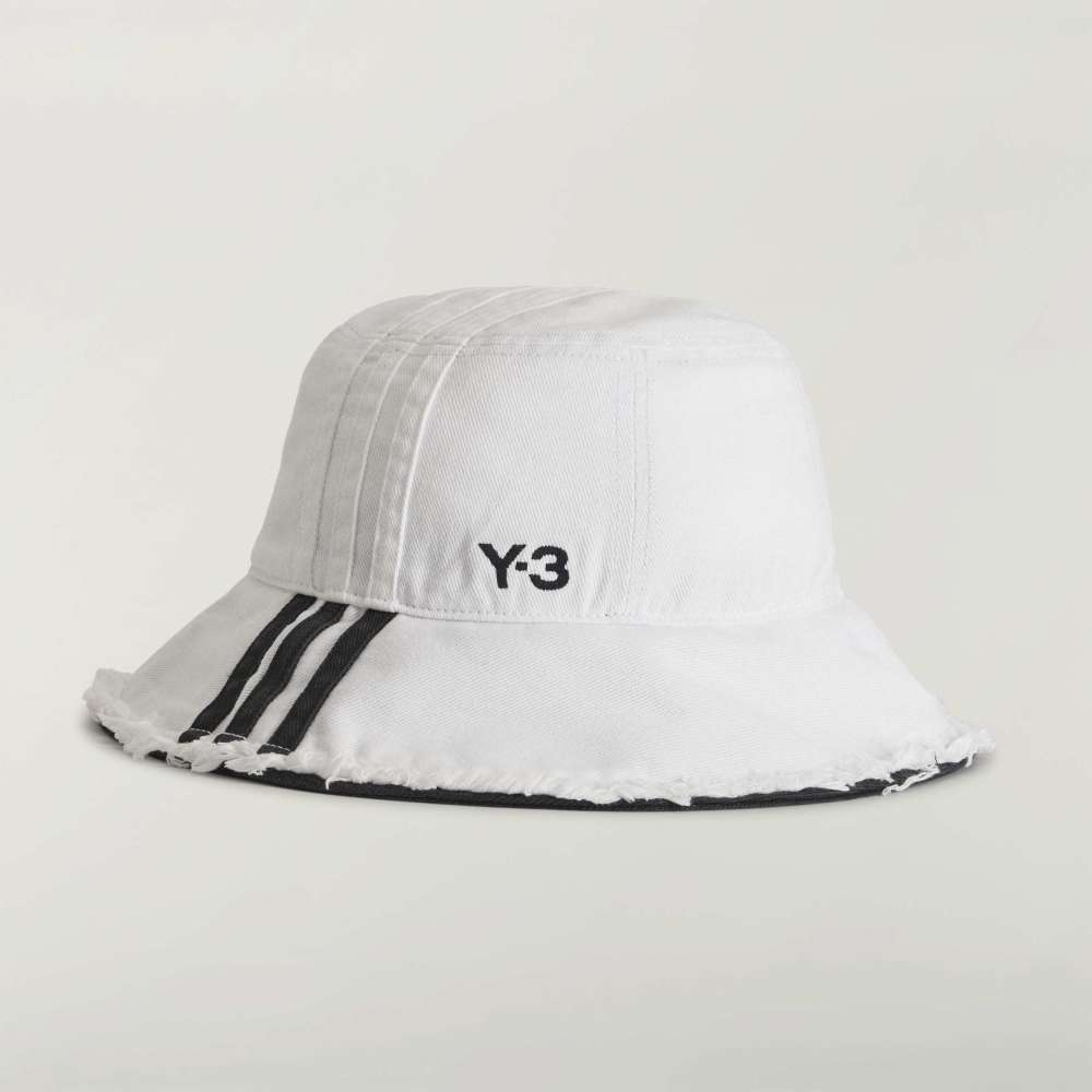 Y-3 STRIPES BUCKET HAT
