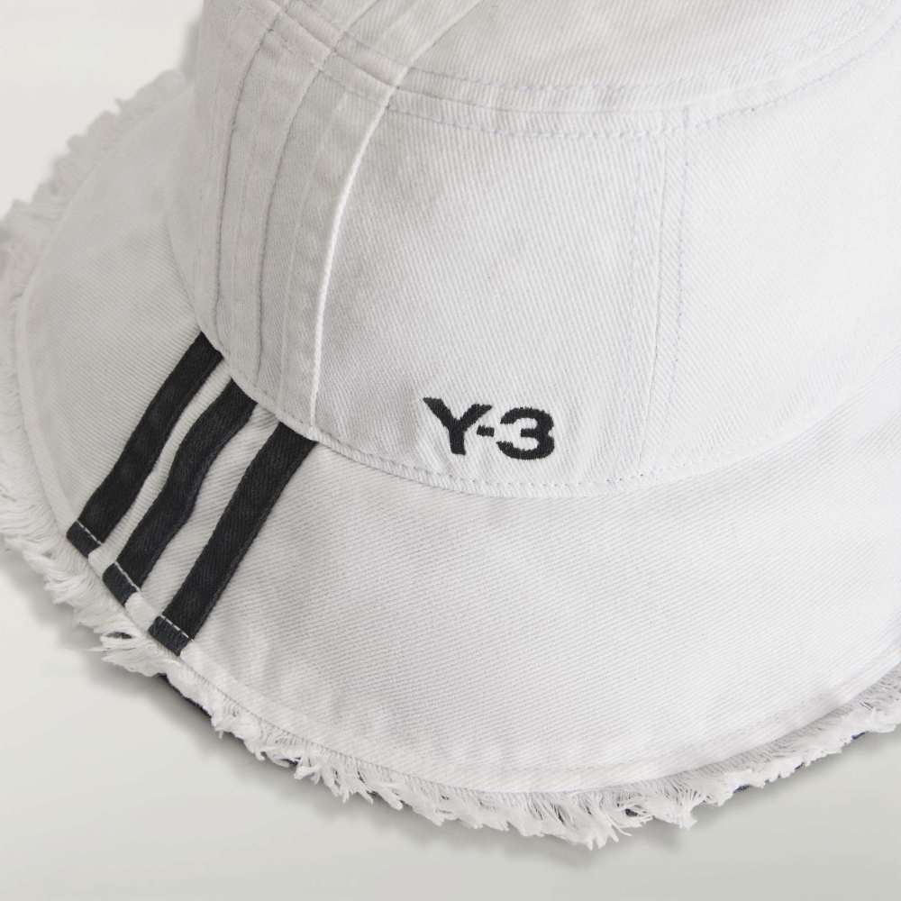 Y-3 STRIPES BUCKET HAT