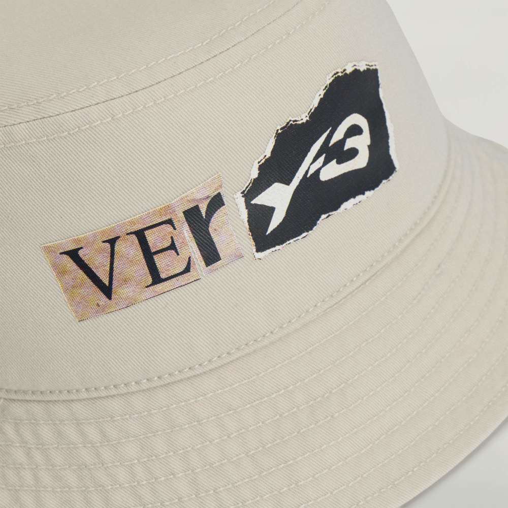 Y-3 GRAPHIC BUCKET HAT