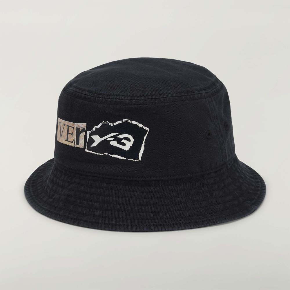 Y-3 GRAPHIC BUCKET HAT