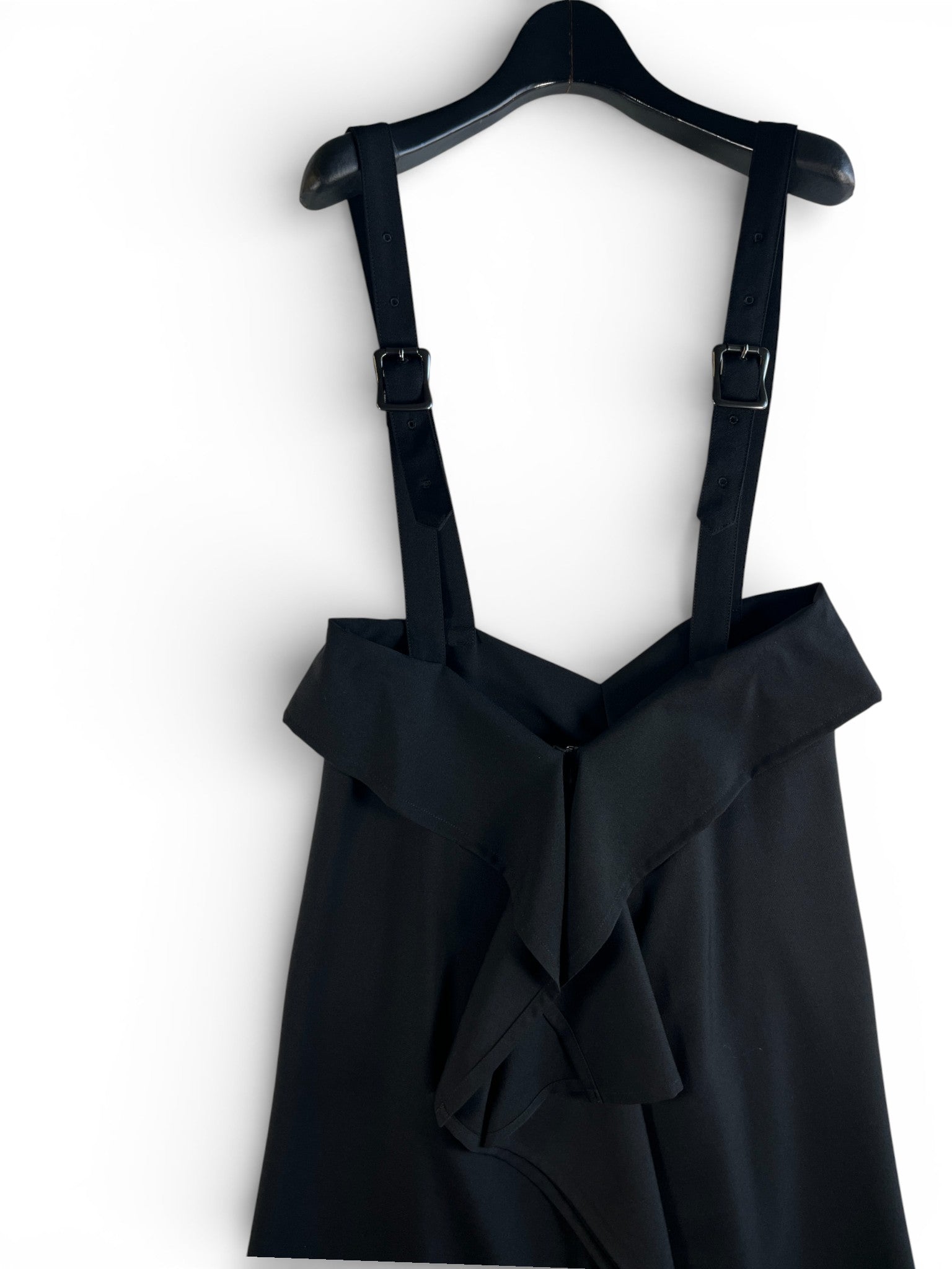 LIMI feu WOOL GABARDINE SQUARED SUSPENDER SKIRT サスペンダースカートLA-S53-111-1-02
