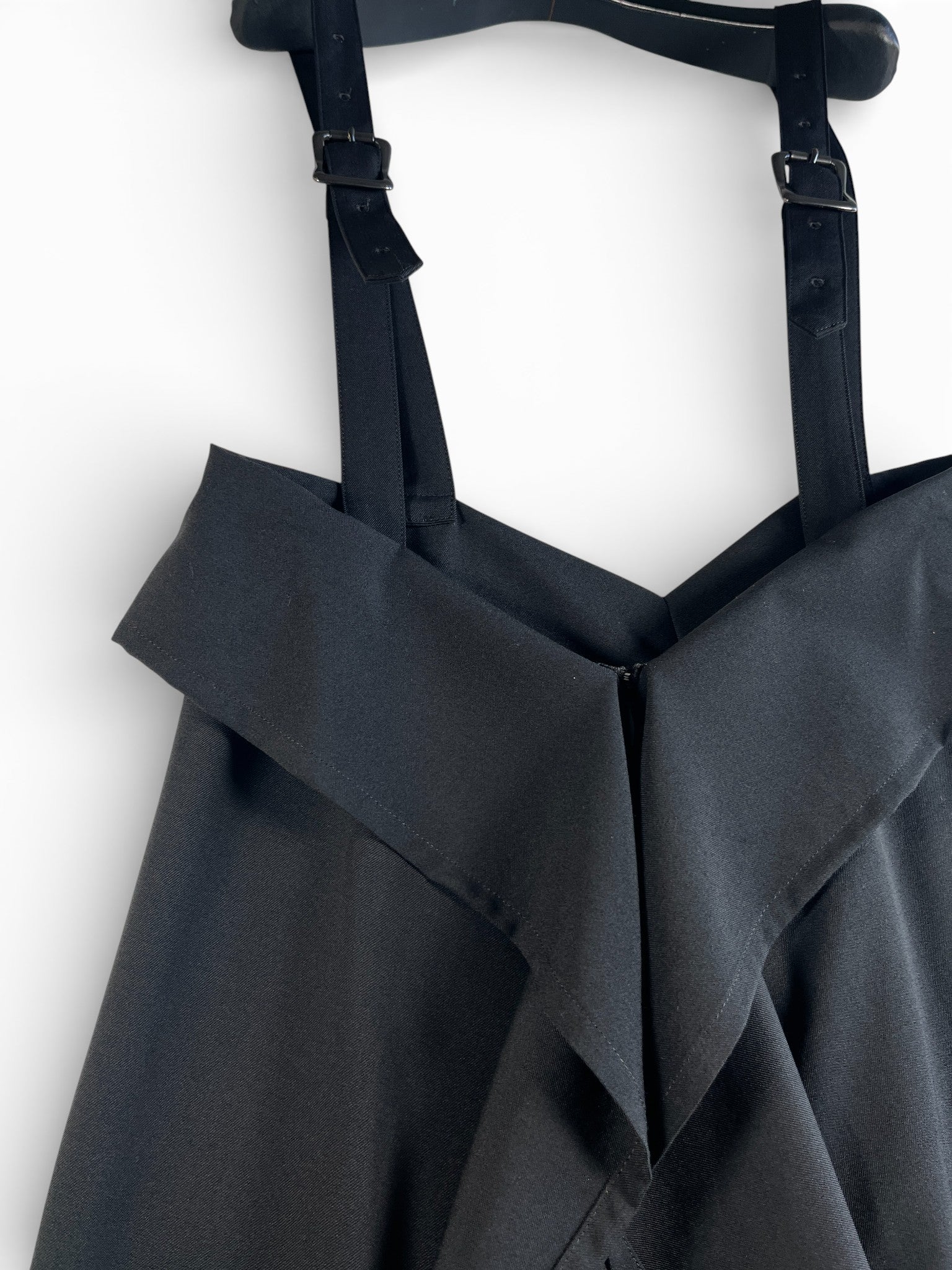 LIMI feu WOOL GABARDINE SQUARED SUSPENDER SKIRT サスペンダースカートLA-S53-111-1-02