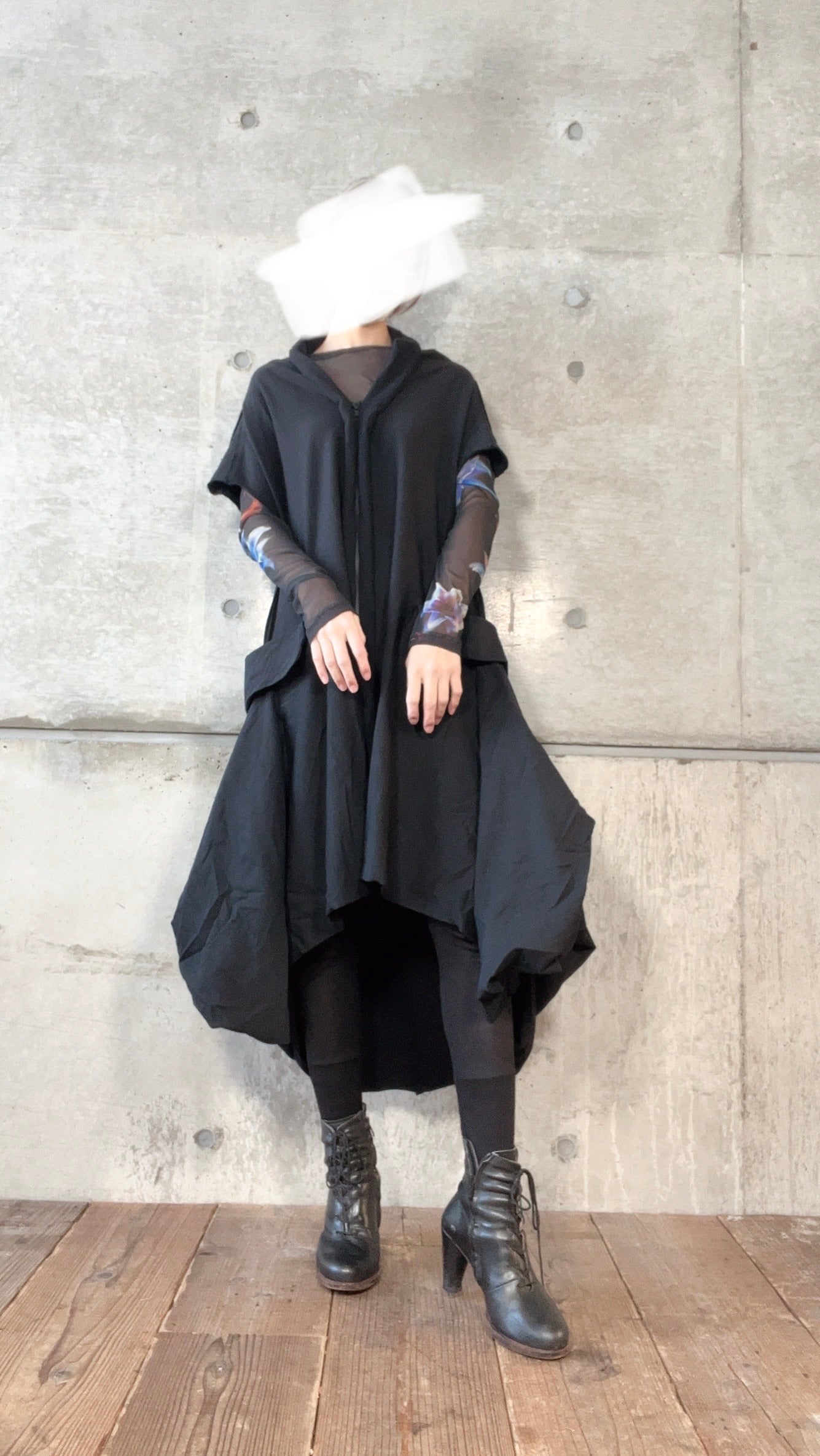 LIMI feu COTTON FRENCH TERRY DRAPE DETAIL DRESS ドレープワンピース　LK-T63-046-1-02