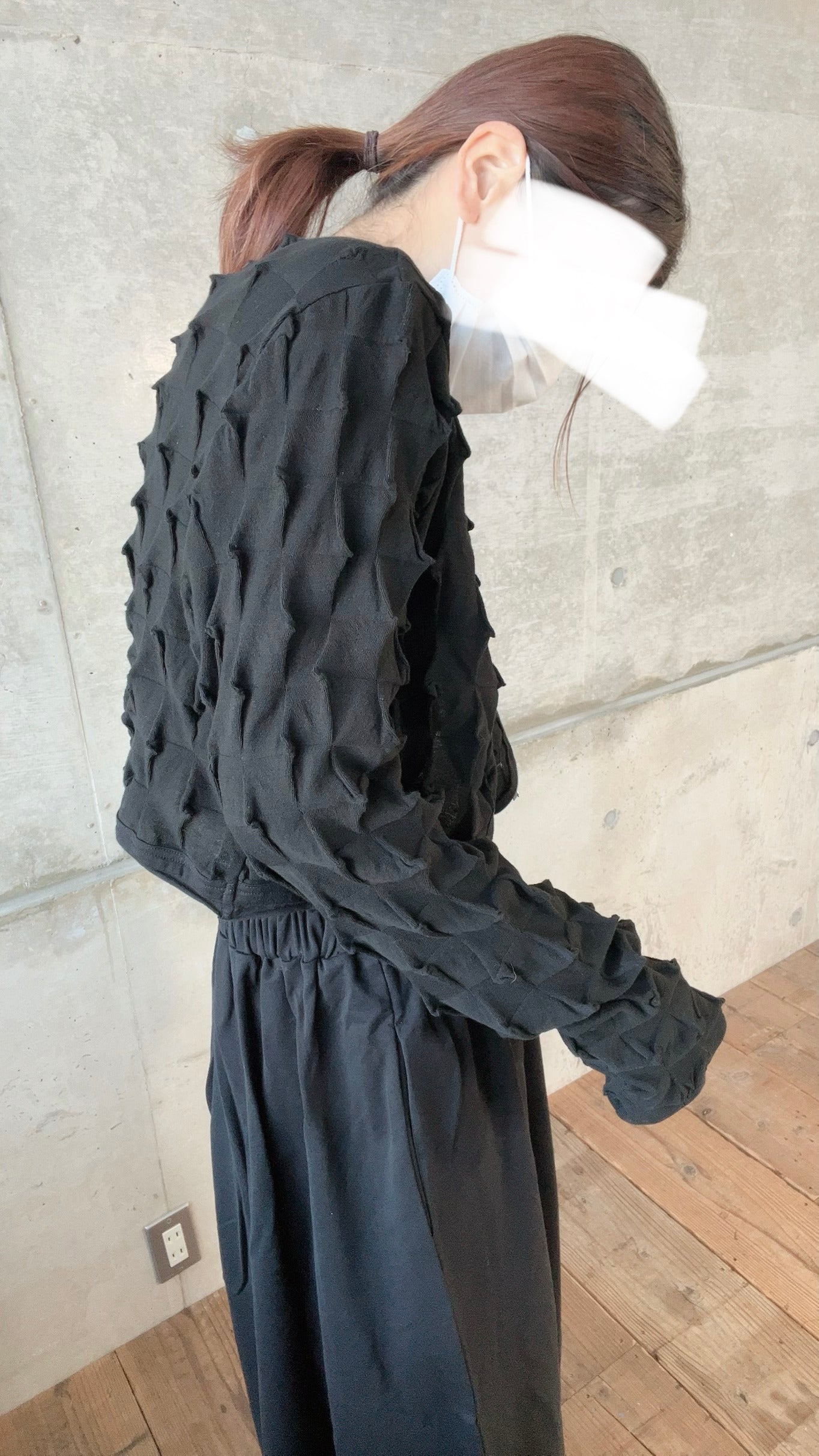 LIMI feu 3D LINK STITCH ROUND HEM BOLERO ラウンドヘムボレロ　LK-T11-033-1-02