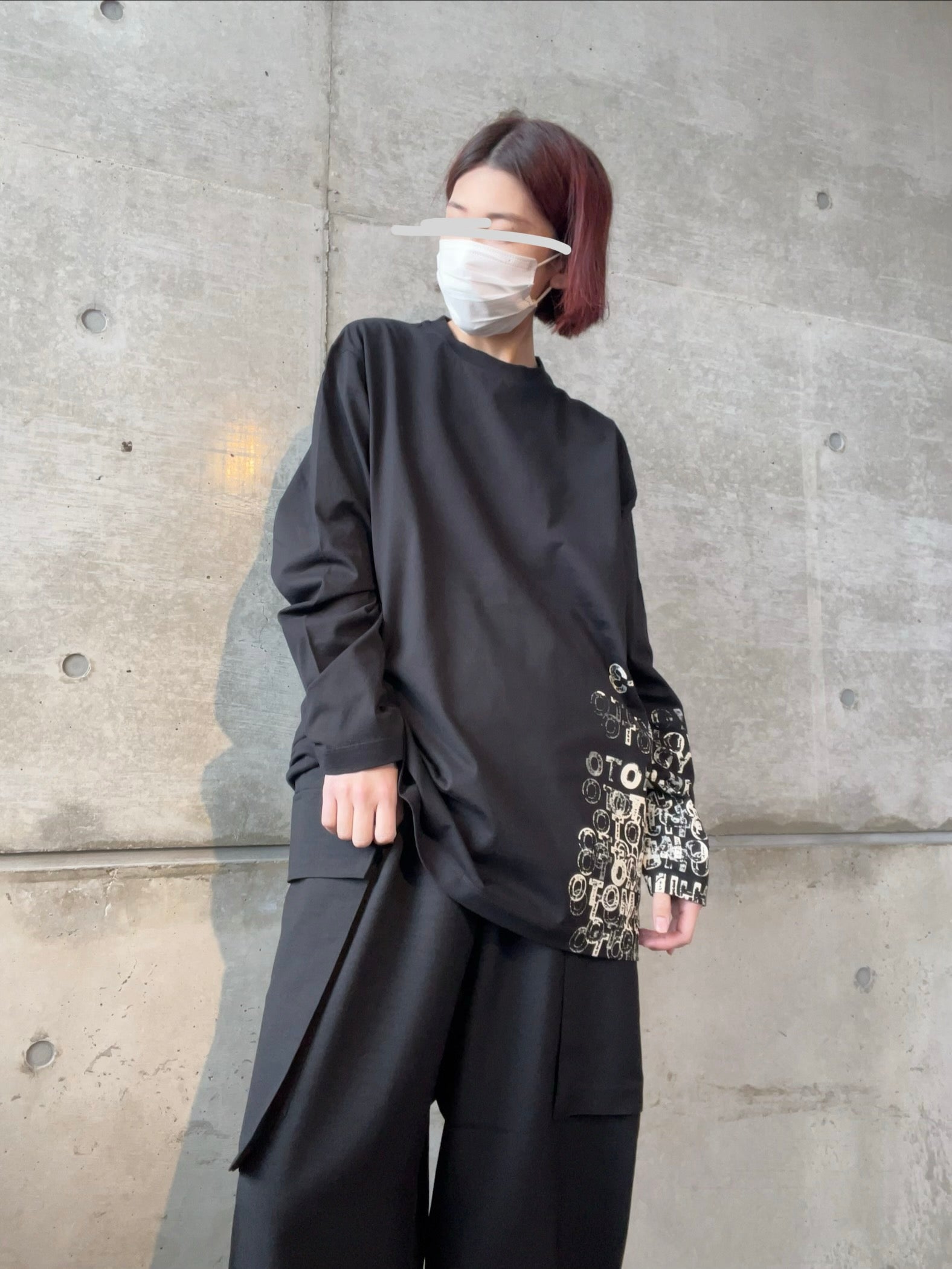 Y-3 GFX LONG SLEEVE TEE