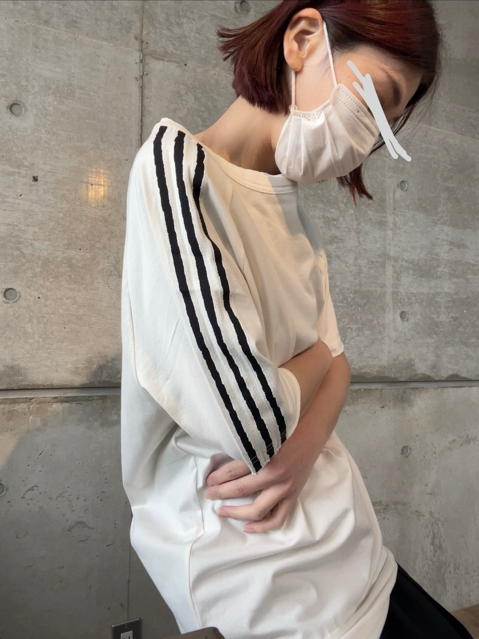 Y-3 RAW EDGE 3 STRIPES SHORT SLEEVE TEE