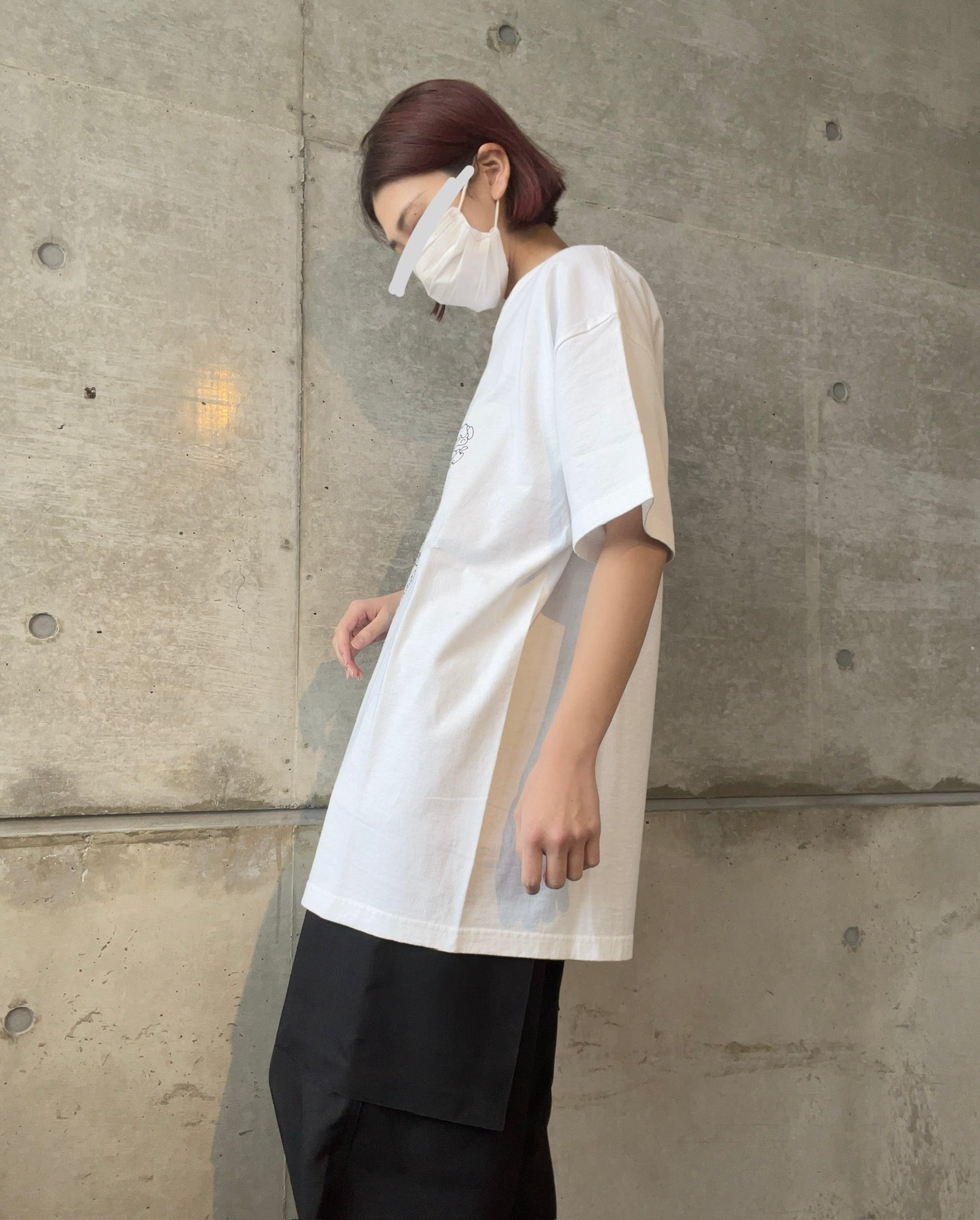 Y's for men × MASSES COTTON SINGLE PRINT ROUND NECK SHORT SLEEVE T